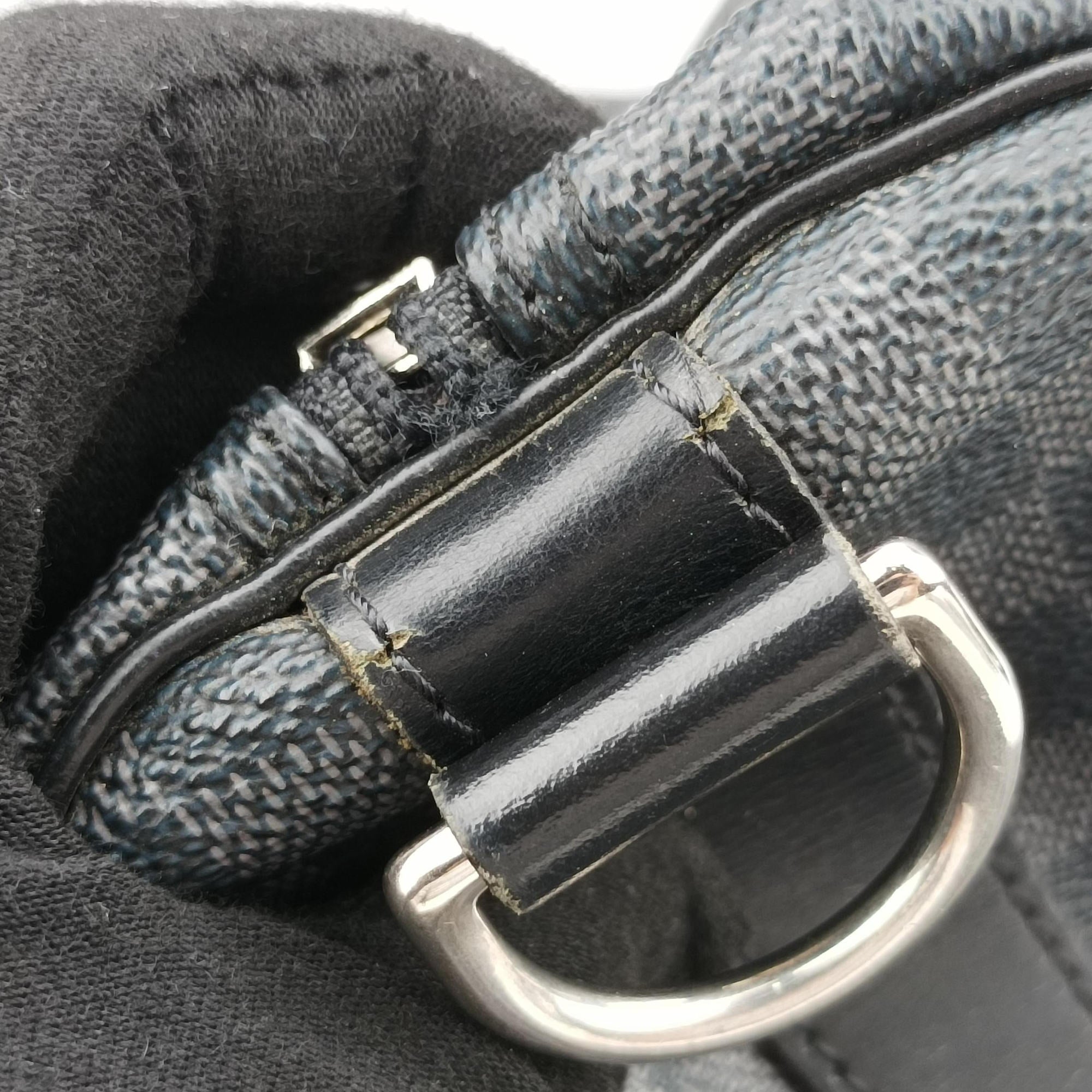 Pre-owned Louis Vuitton Keepall Bandouliere 55 Noir Damier Graphite N41413 bostonbag | stylenewstar