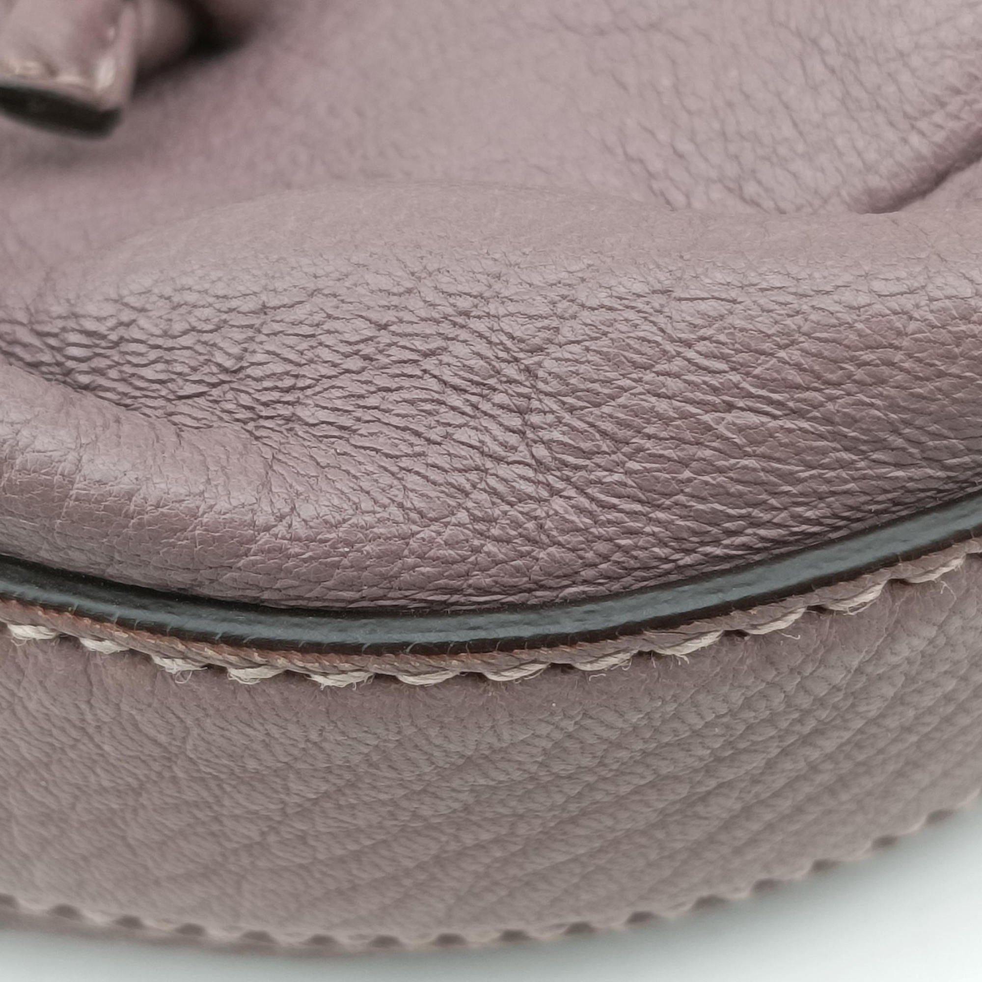 Vintage Gucci Bamboo 1921  Mauve Leather 232940 shoulderbag | stylenewstar