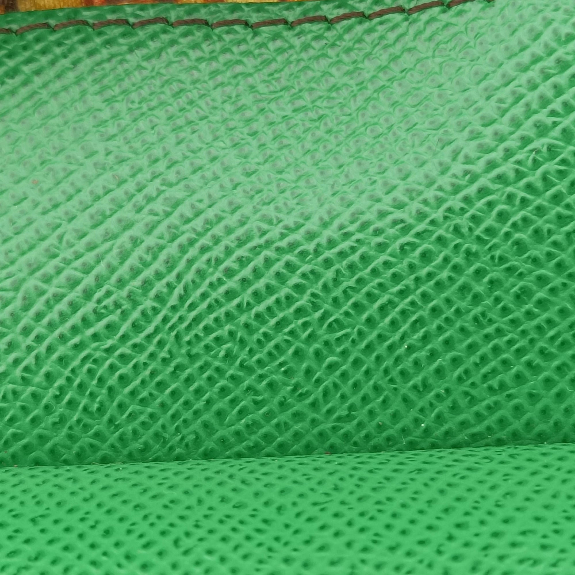 Pre-owned Dolce & Gabbana SICILY RedxGreen Leather  handbag | stylenewstar