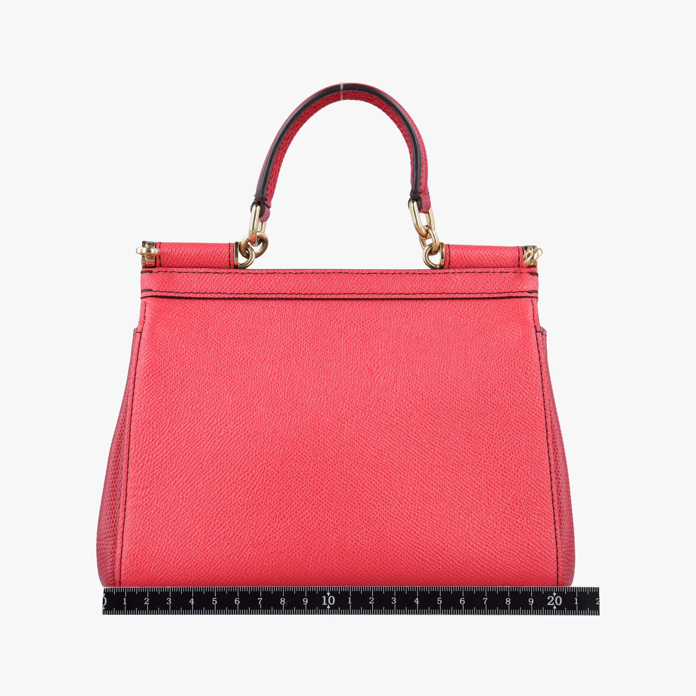 Pre-owned Dolce & Gabbana SICILY RedxGreen Leather  handbag | stylenewstar