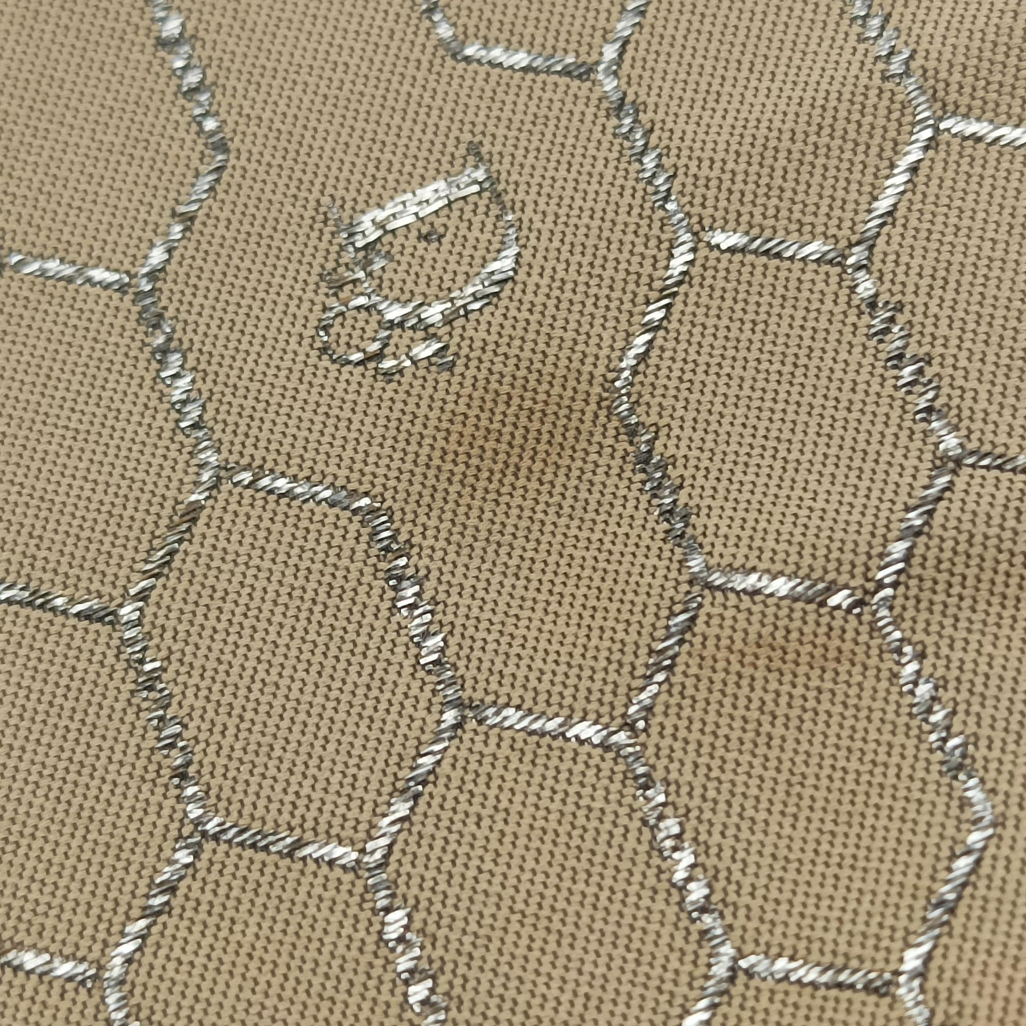 Pre-owned Christian Dior honeycomb pattern Beige canvas  shoulderbag | stylenewstar