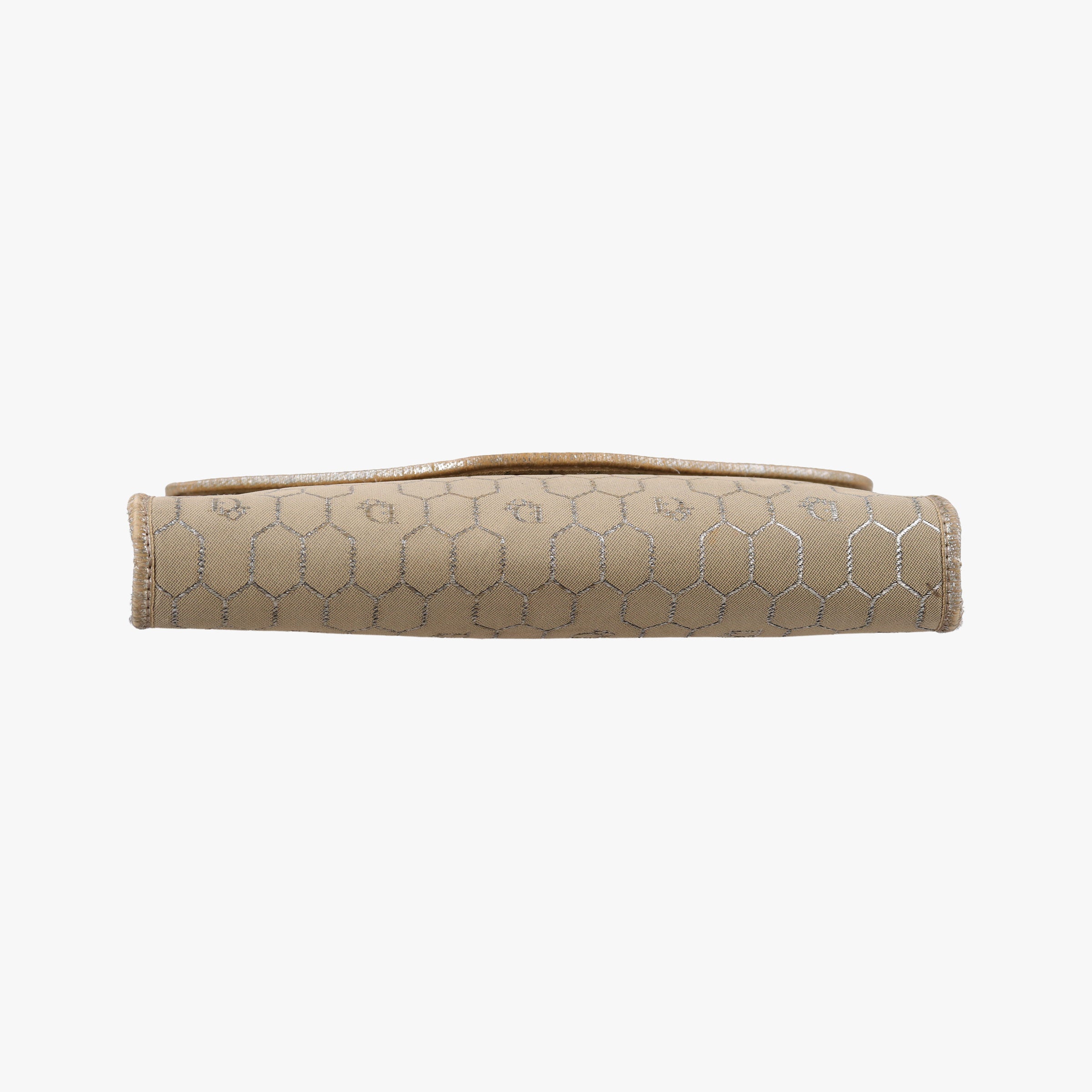 Pre-owned Christian Dior honeycomb pattern Beige canvas  shoulderbag | stylenewstar