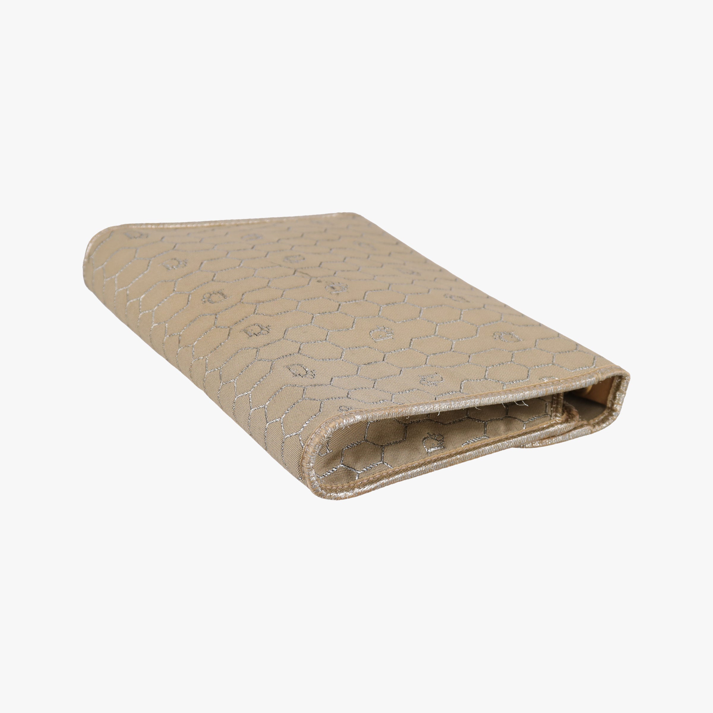 Pre-owned Christian Dior honeycomb pattern Beige canvas  shoulderbag | stylenewstar