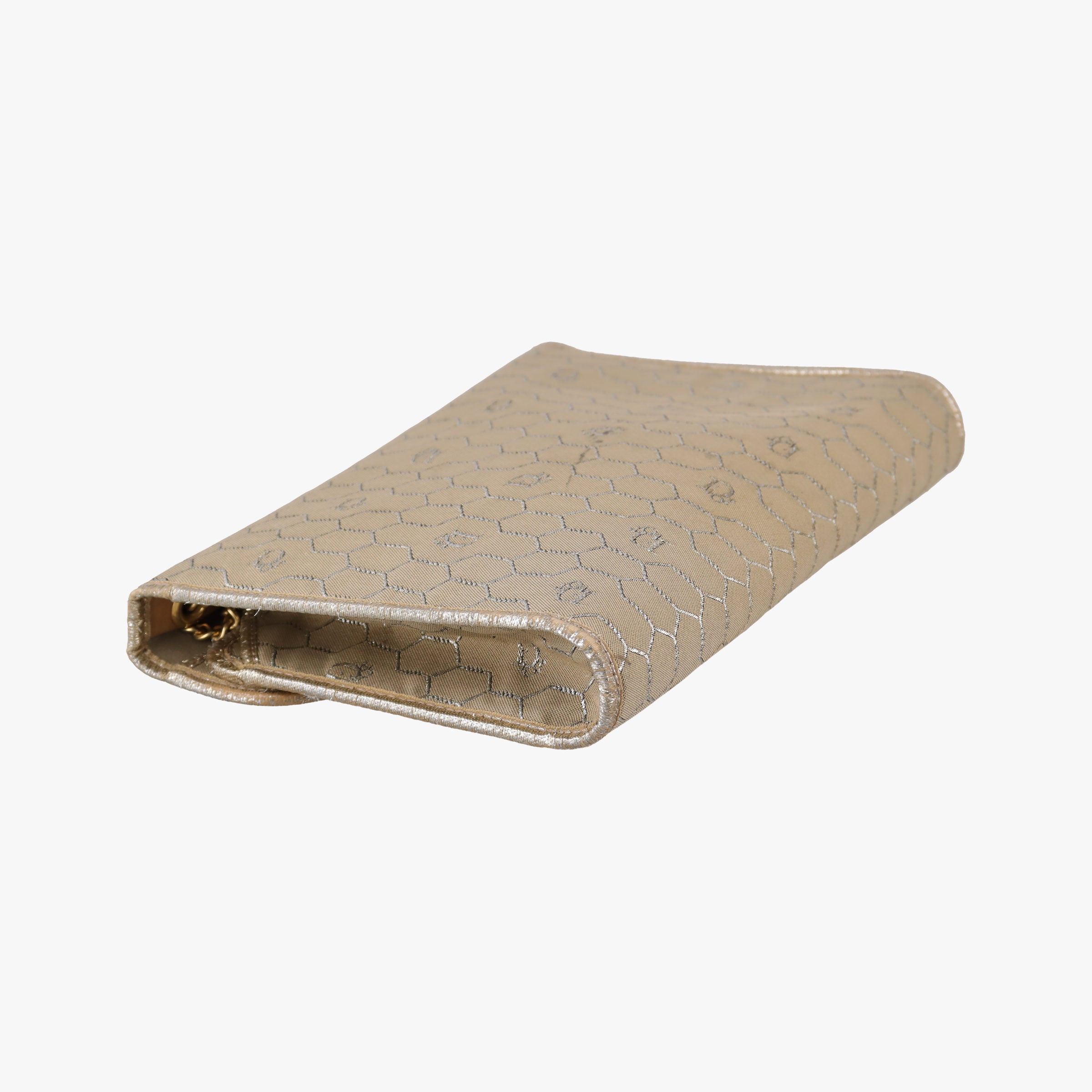 Pre-owned Christian Dior honeycomb pattern Beige canvas  shoulderbag | stylenewstar