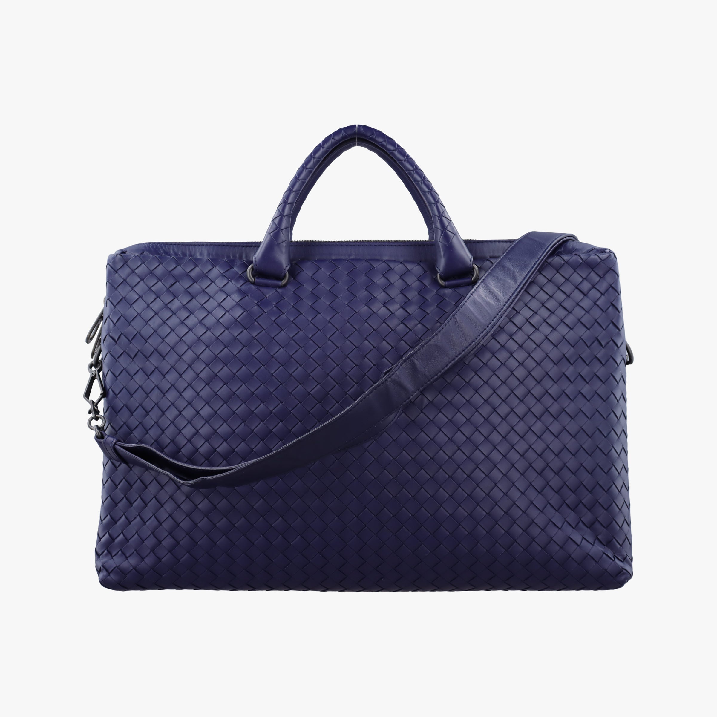 Vintage Bottega Veneta Intrecciato Briefcase Purple lambskin  shoulderbag | stylenewstar