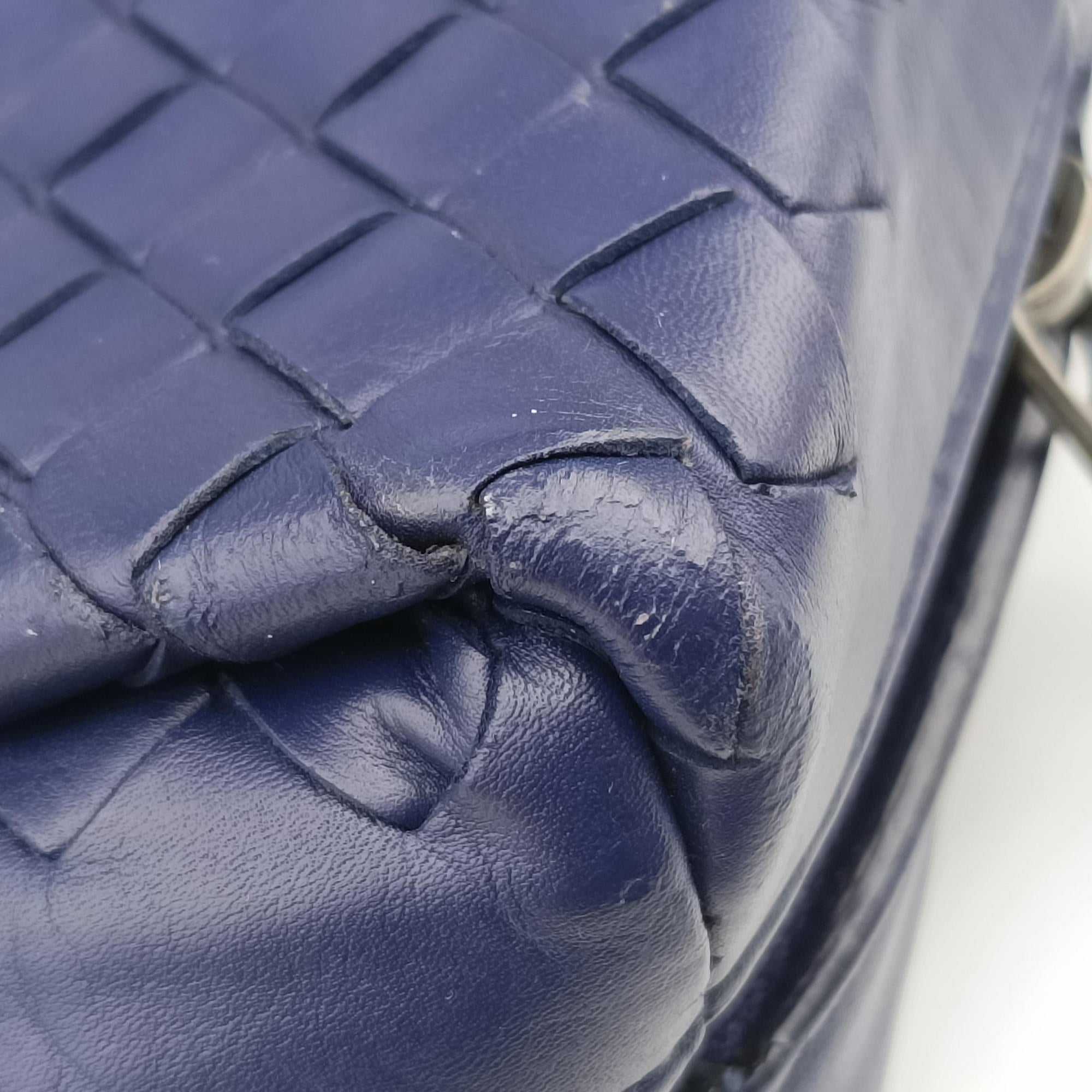Vintage Bottega Veneta Intrecciato Briefcase Purple lambskin  shoulderbag | stylenewstar