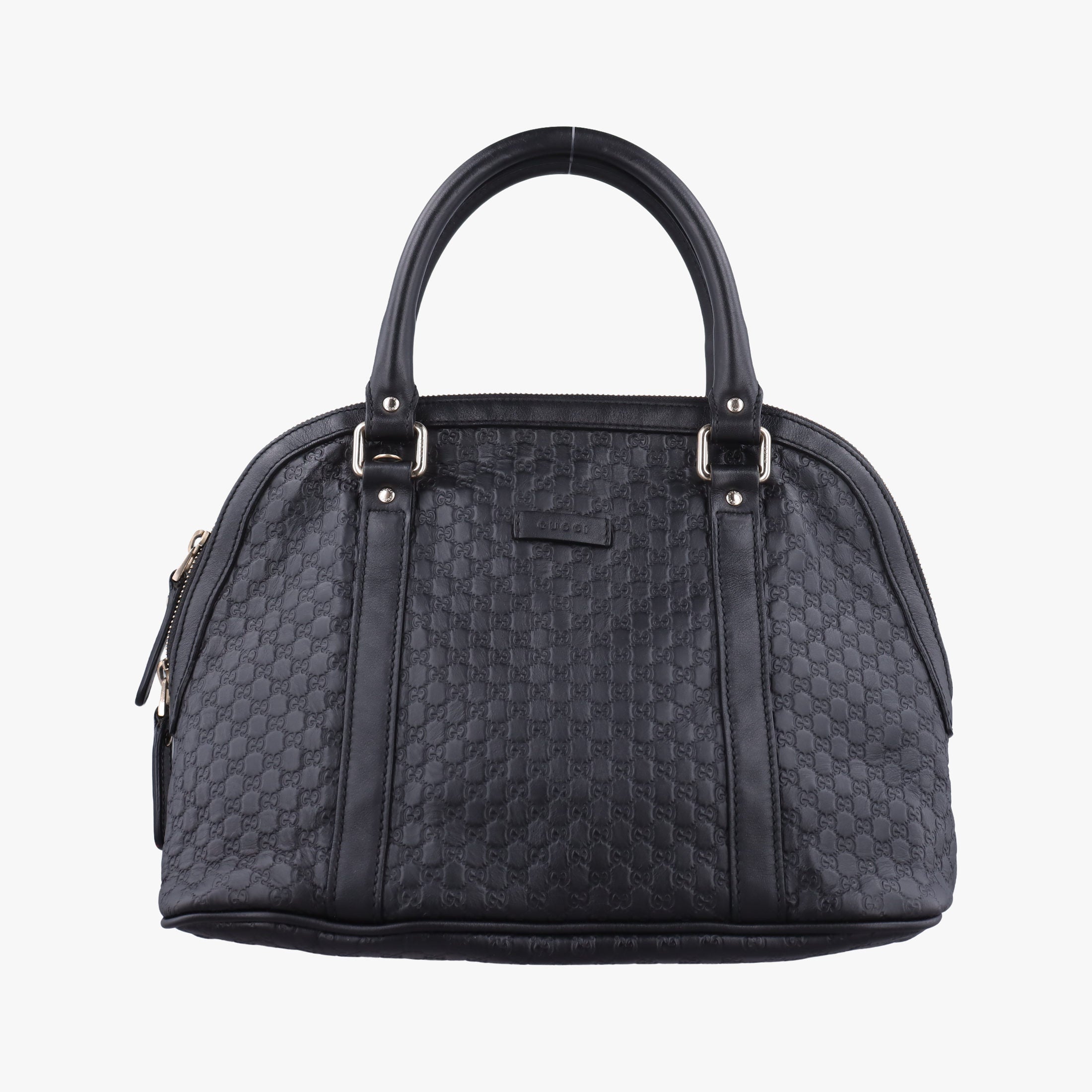Secondhand Gucci Microguccissima Black Leather 449663 handbag | stylenewstar