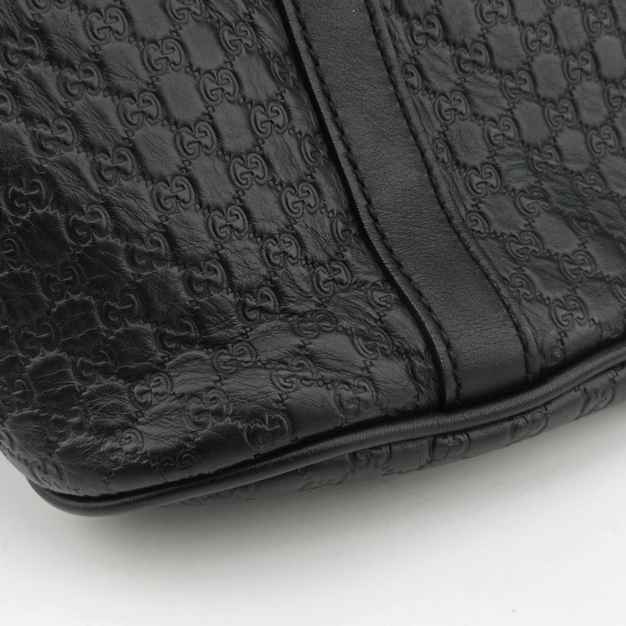 Secondhand Gucci Microguccissima Black Leather 449663 handbag | stylenewstar
