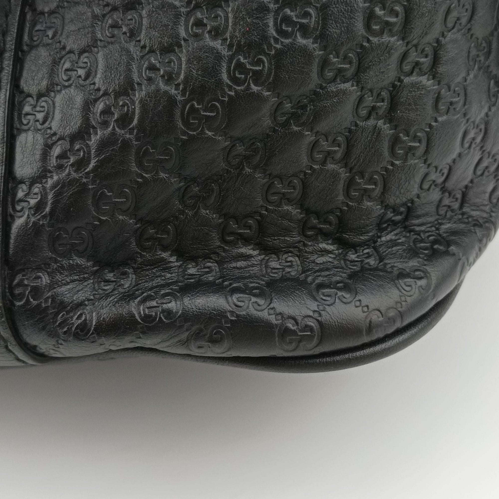 Secondhand Gucci Microguccissima Black Leather 449663 handbag | stylenewstar