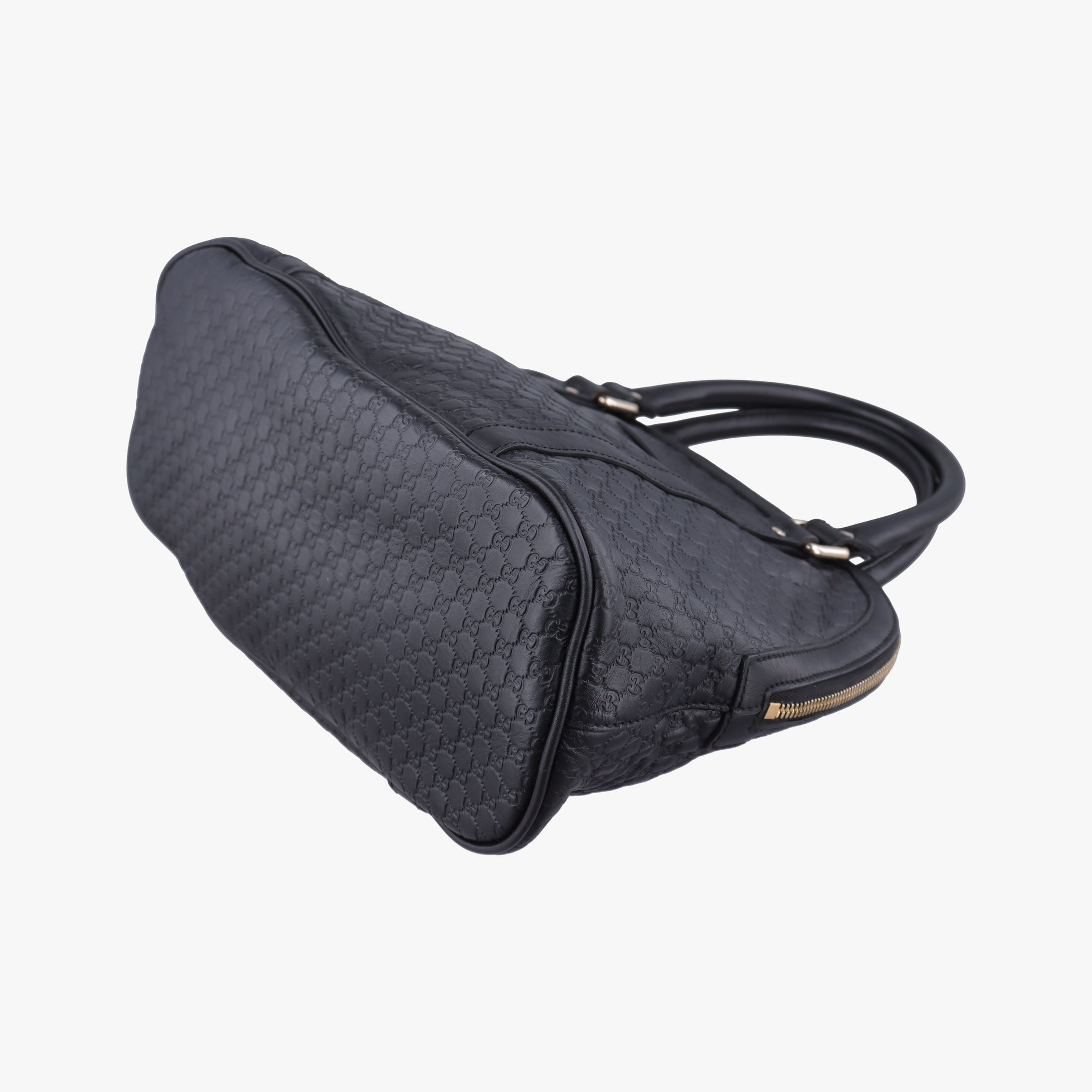 Secondhand Gucci Microguccissima Black Leather 449663 handbag | stylenewstar