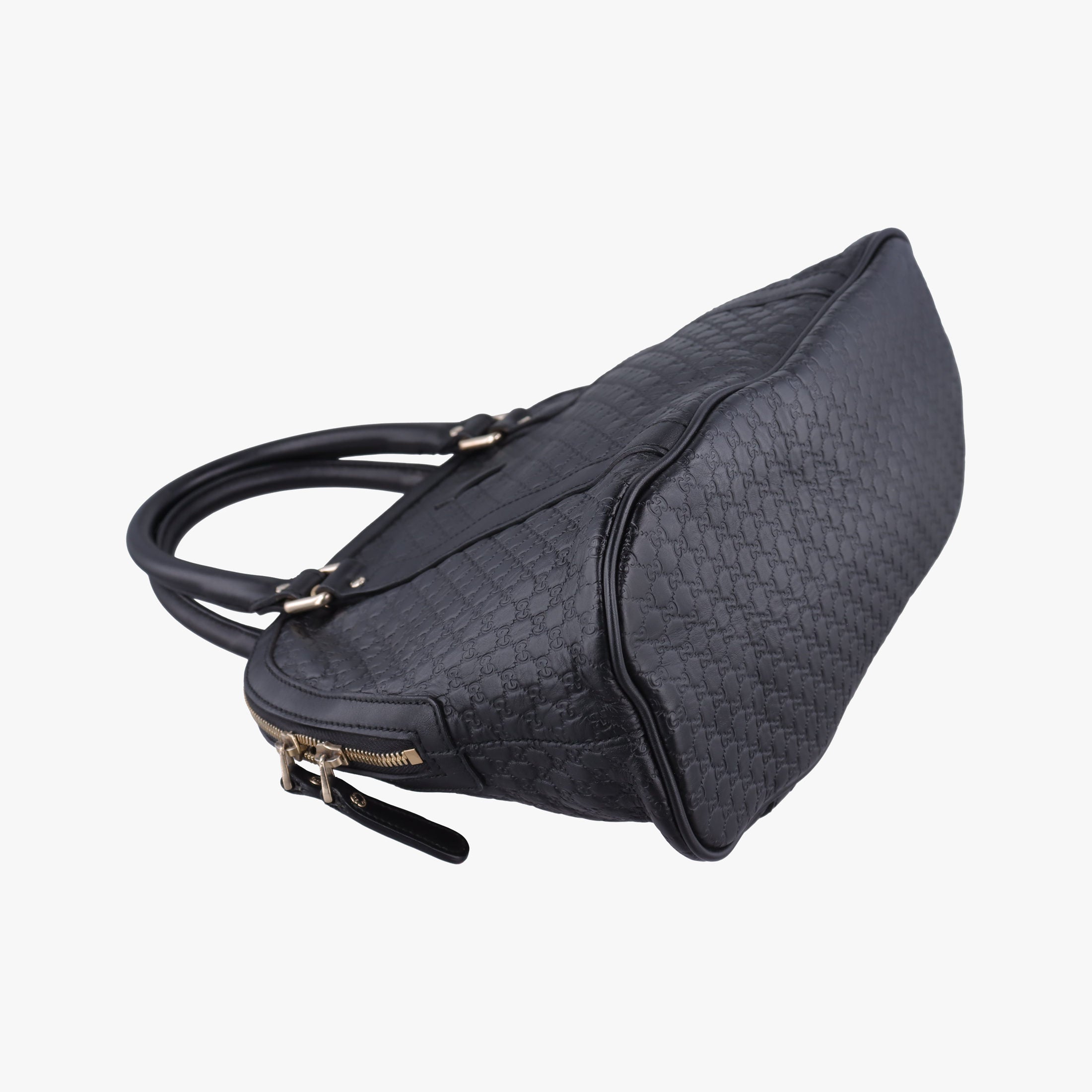 Secondhand Gucci Microguccissima Black Leather 449663 handbag | stylenewstar