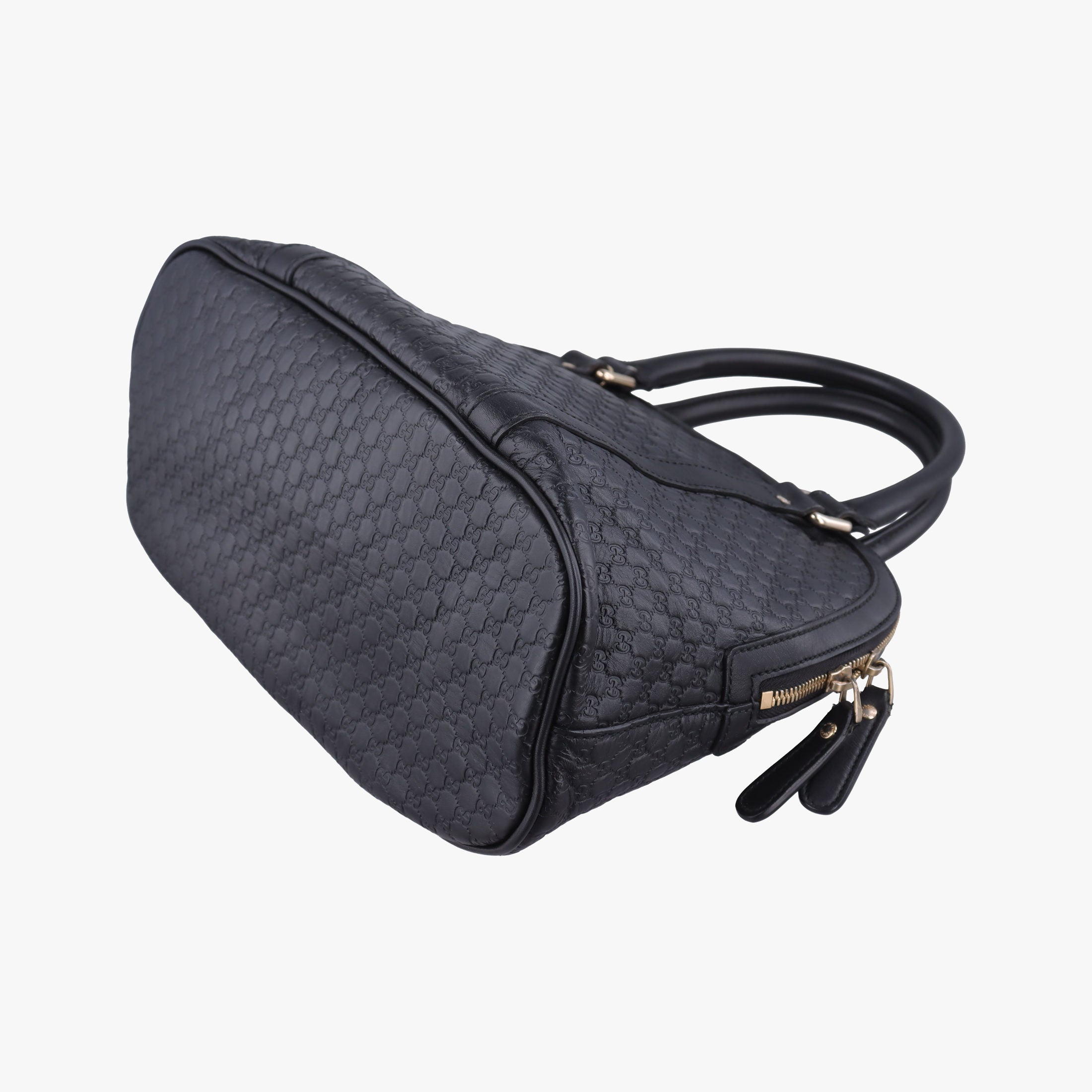 Secondhand Gucci Microguccissima Black Leather 449663 handbag | stylenewstar