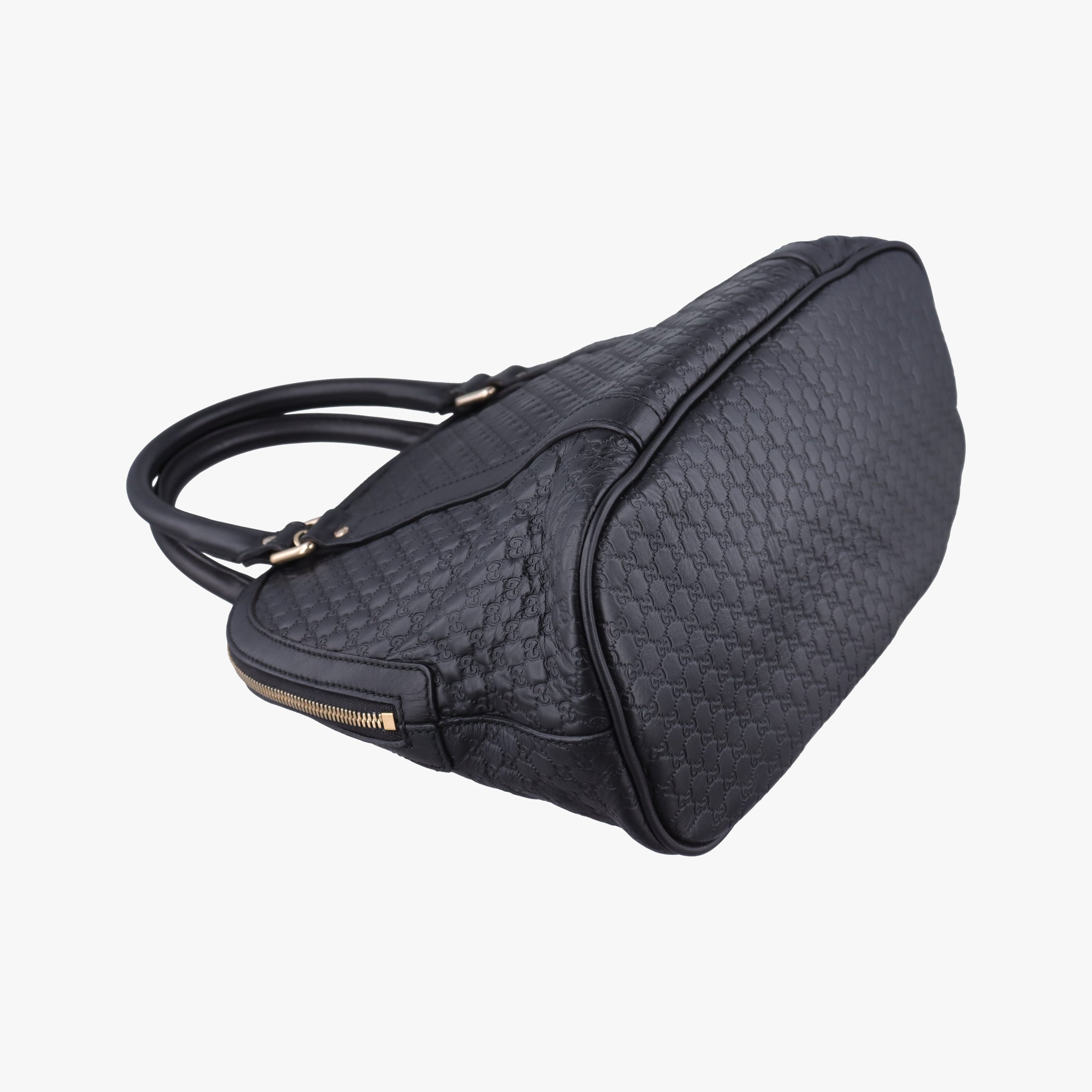 Secondhand Gucci Microguccissima Black Leather 449663 handbag | stylenewstar