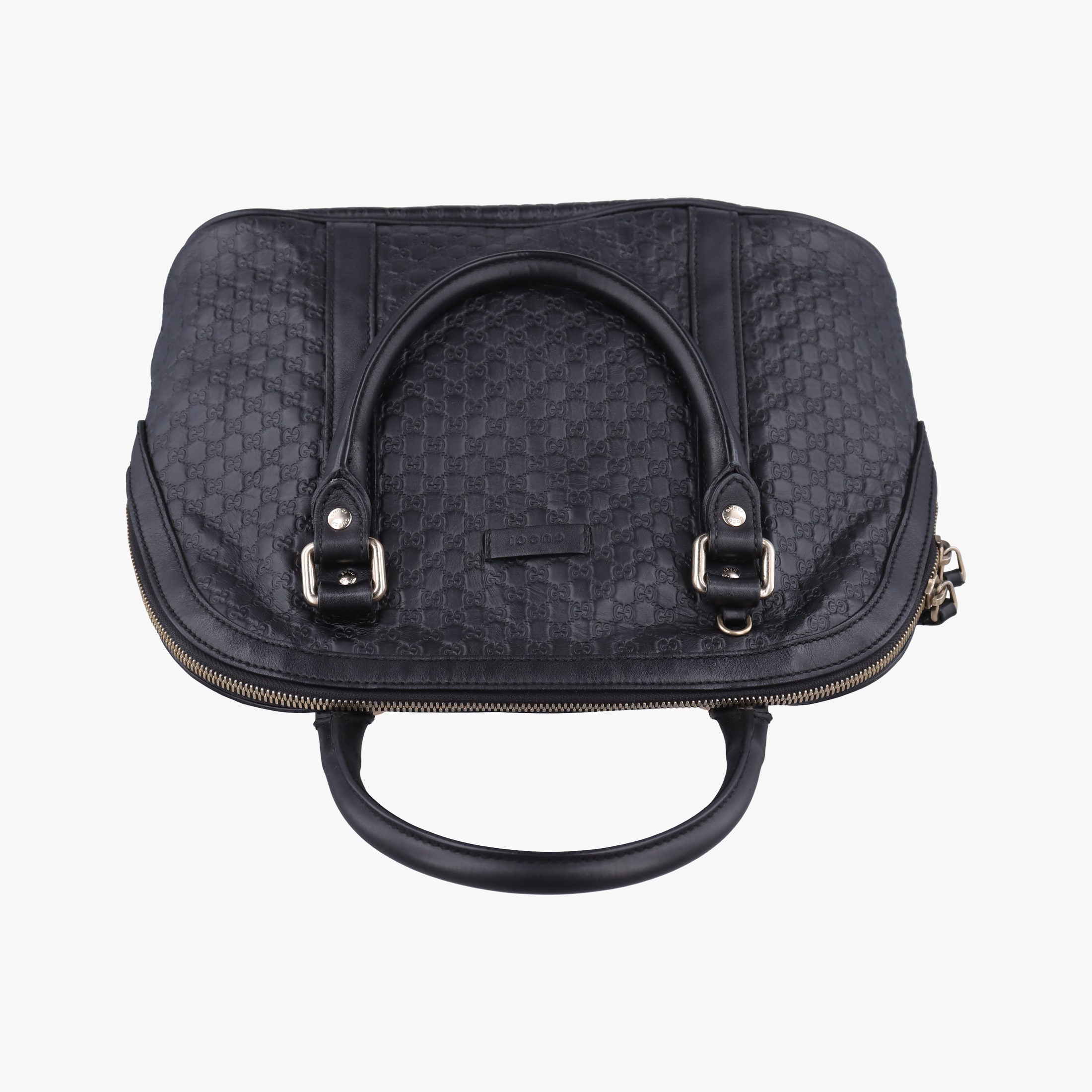 Secondhand Gucci Microguccissima Black Leather 449663 handbag | stylenewstar
