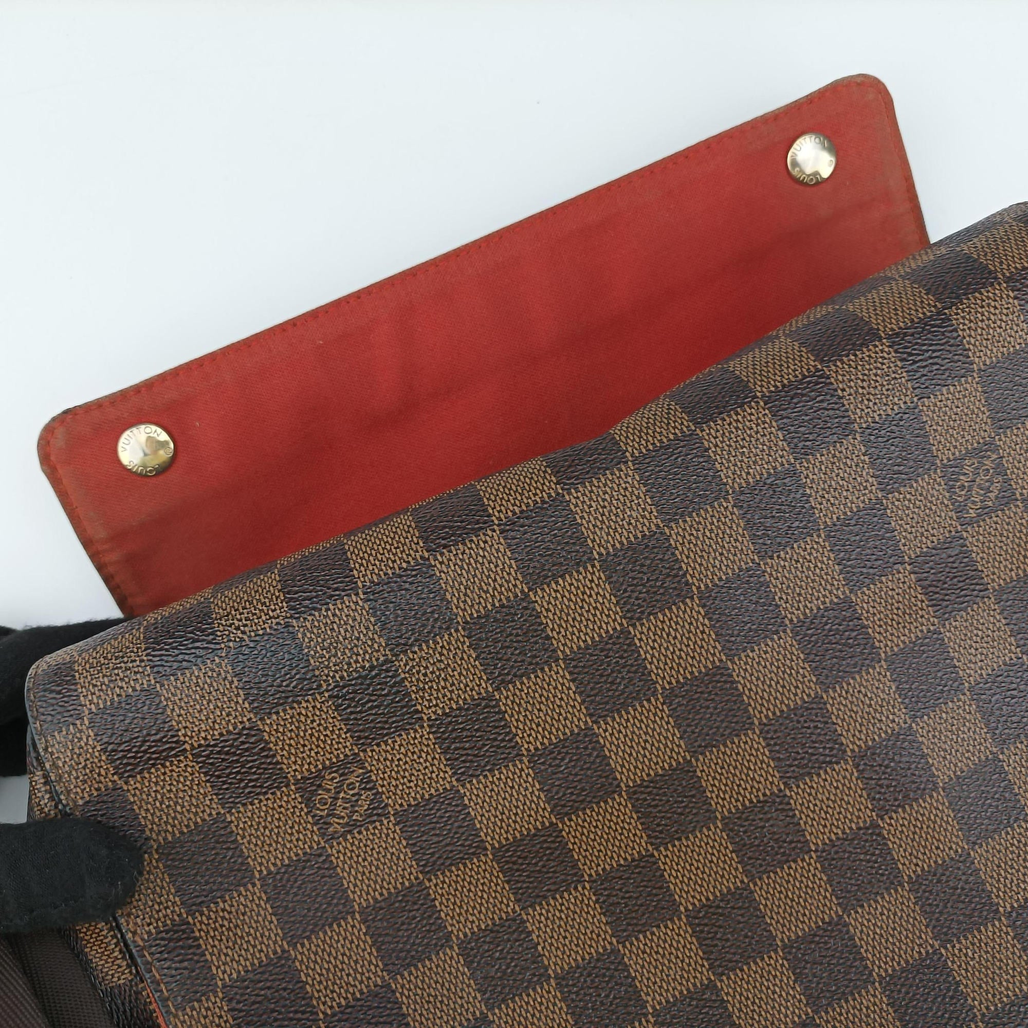 Secondhand Louis Vuitton NAVIGLIO EBENE Damier Canvas N45255 shoulderbag | stylenewstar