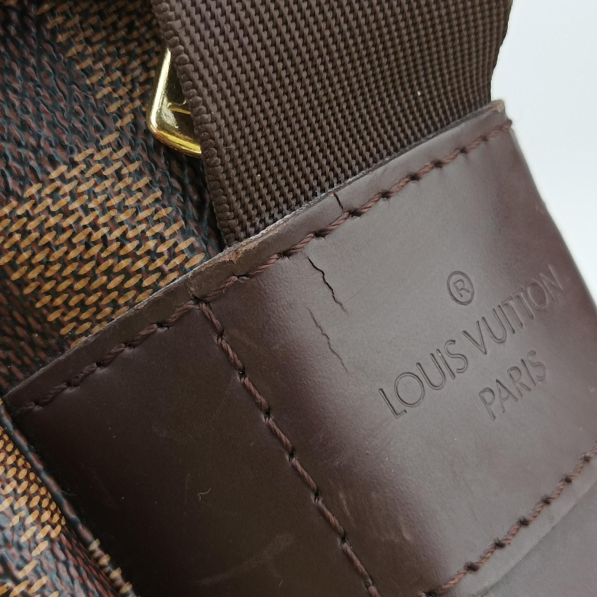 Secondhand Louis Vuitton NAVIGLIO EBENE Damier Canvas N45255 shoulderbag | stylenewstar