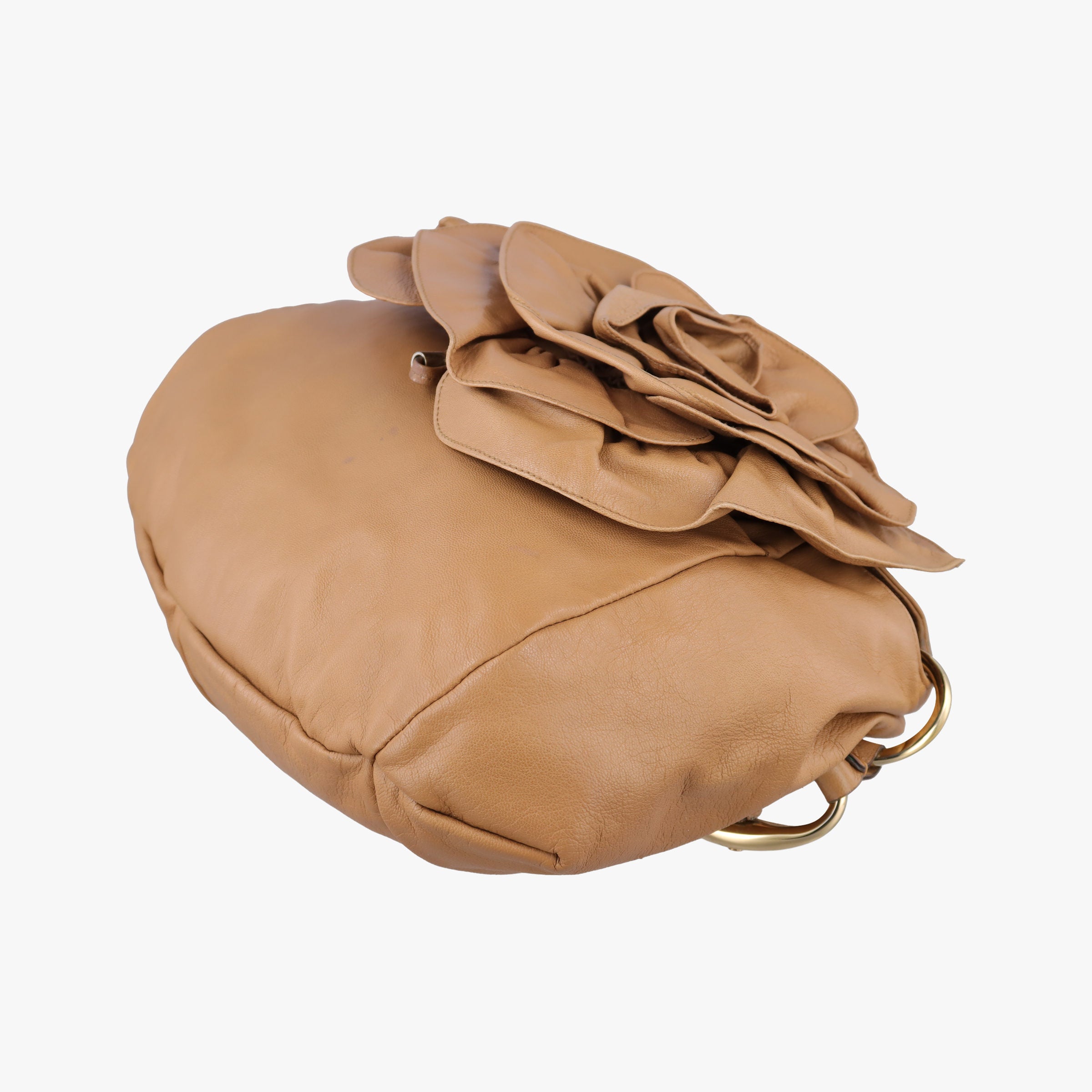 Secondhand Yves Saint Laurent Mombasa Camel Leather 112878 shoulderbag | stylenewstar