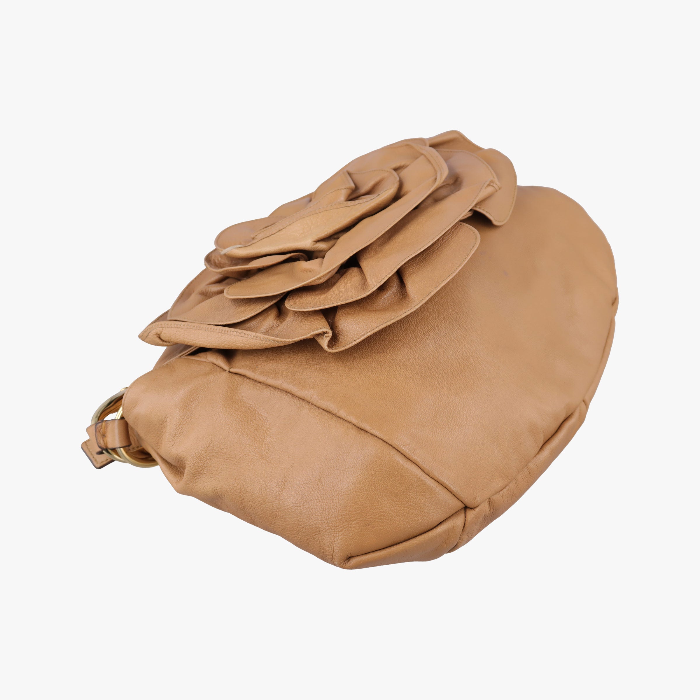 Secondhand Yves Saint Laurent Mombasa Camel Leather 112878 shoulderbag | stylenewstar