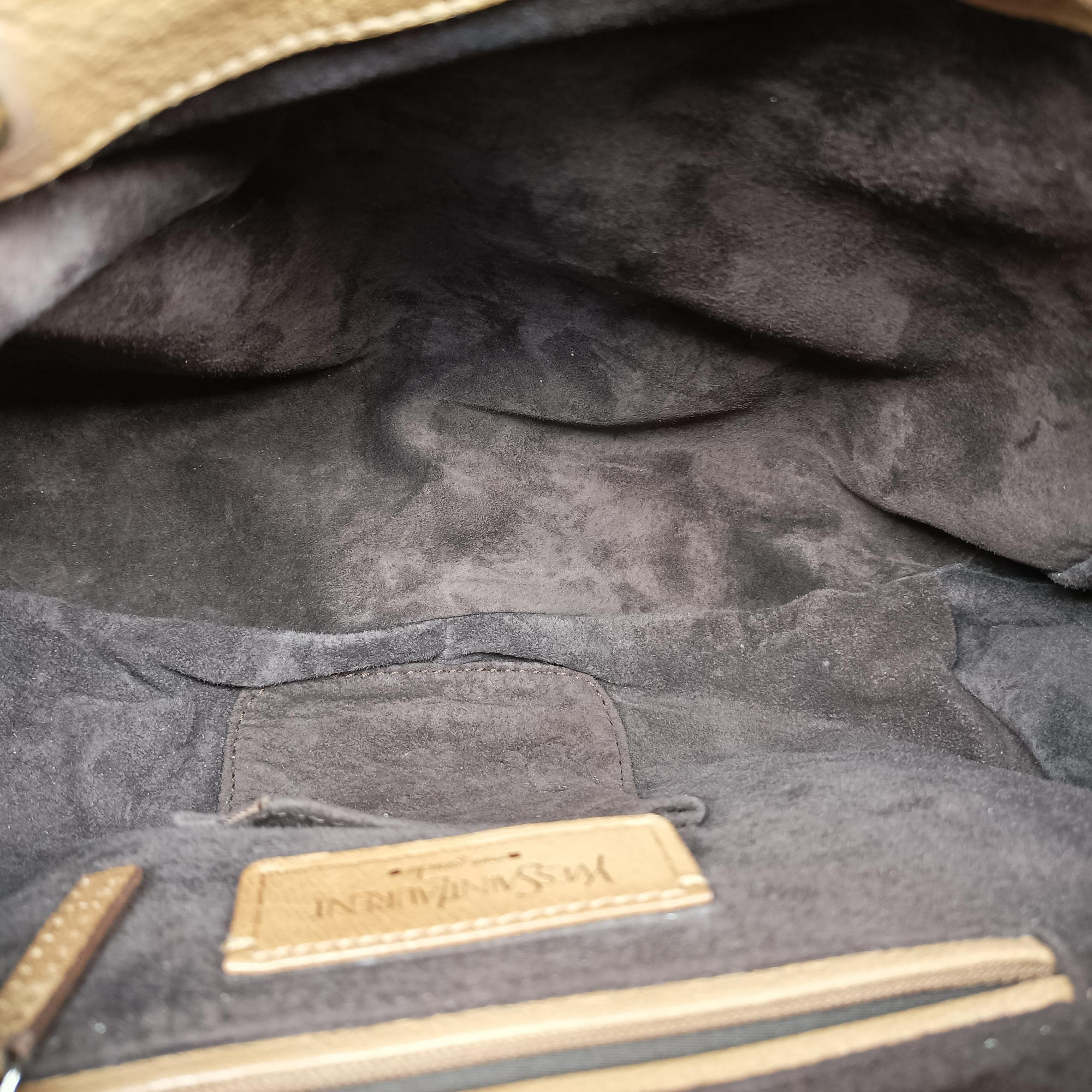 Secondhand Yves Saint Laurent Mombasa Camel Leather 112878 shoulderbag | stylenewstar