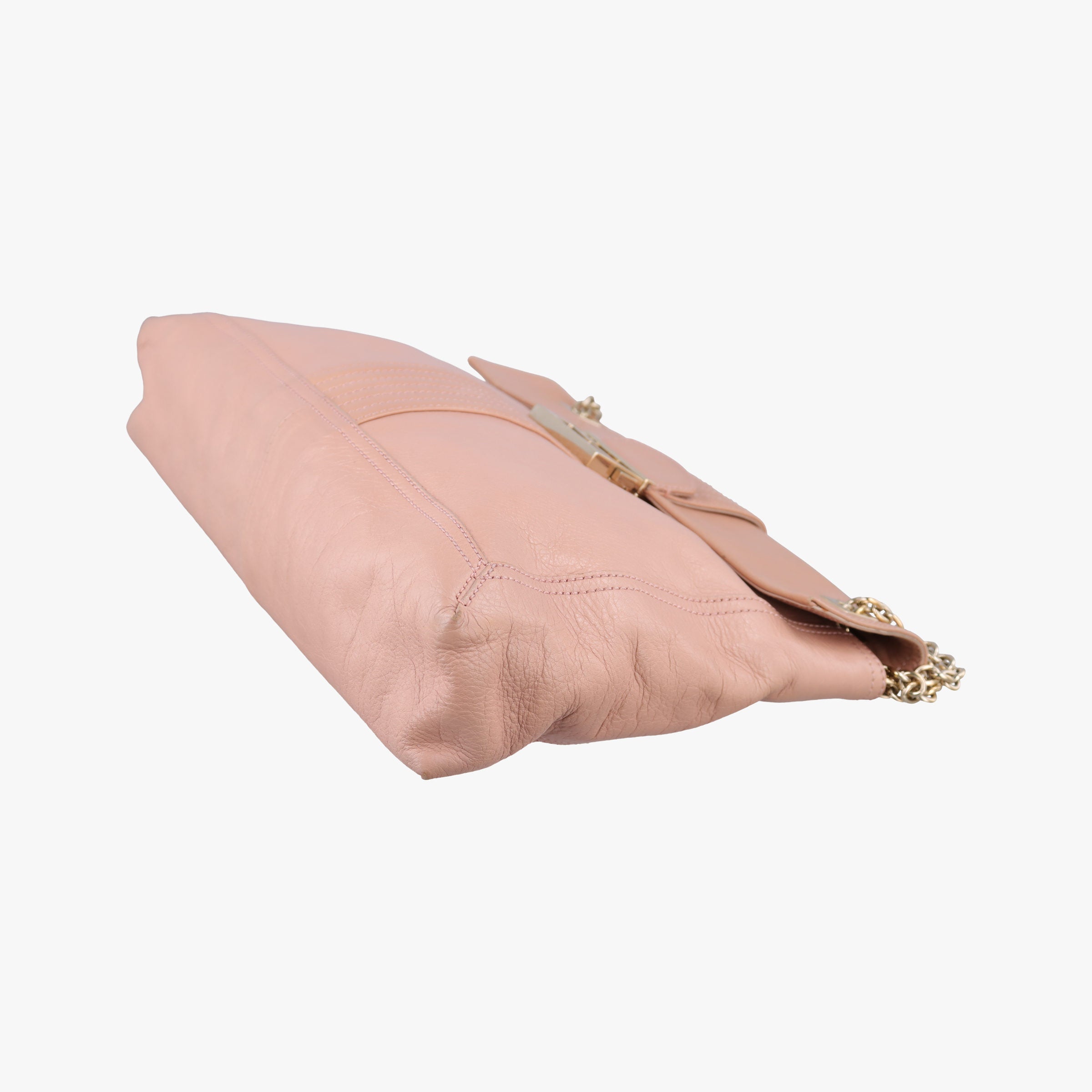 Pre-owned Fendi Maxi Baguette Flap Pink Leather 8BT143 shoulderbag | stylenewstar