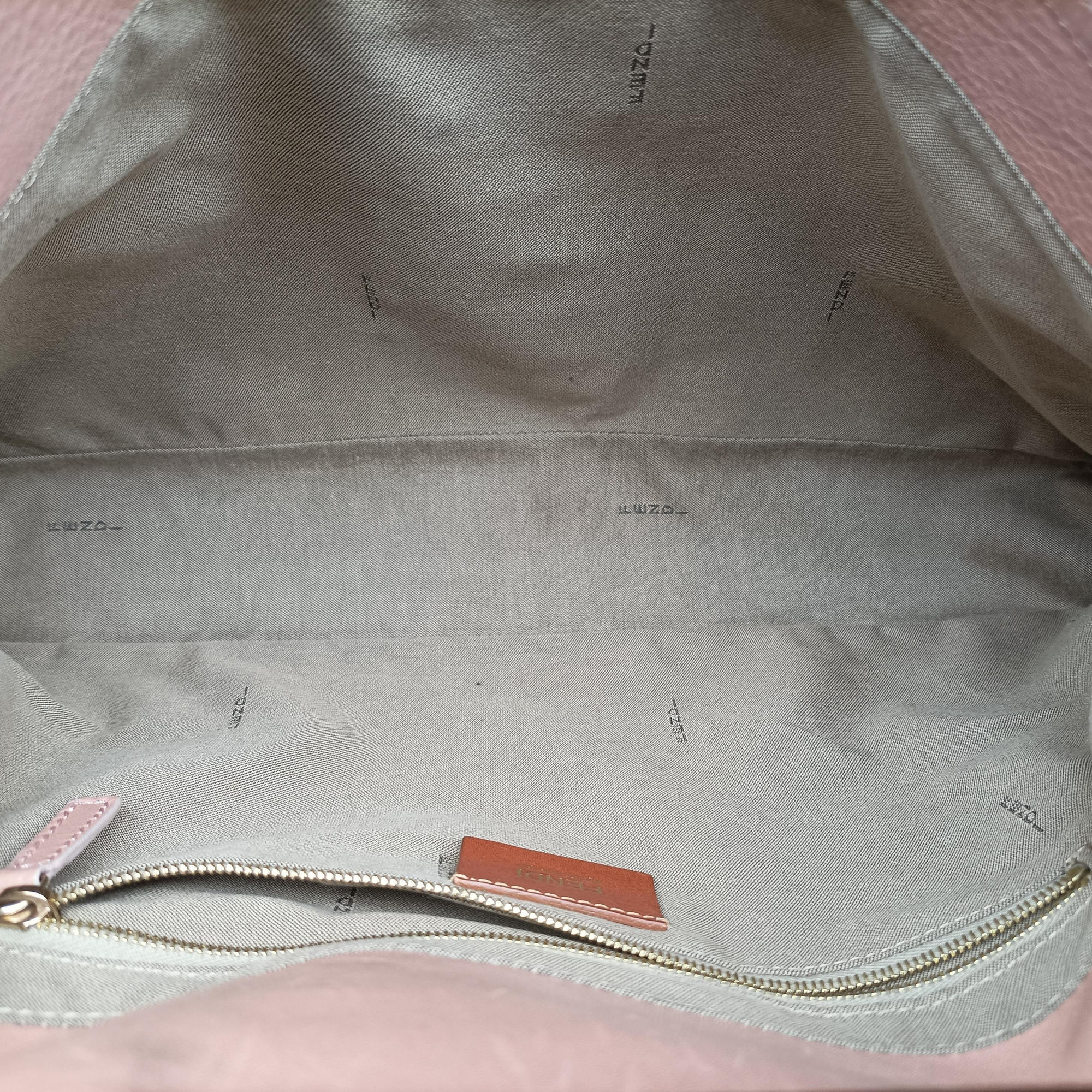 Pre-owned Fendi Maxi Baguette Flap Pink Leather 8BT143 shoulderbag | stylenewstar