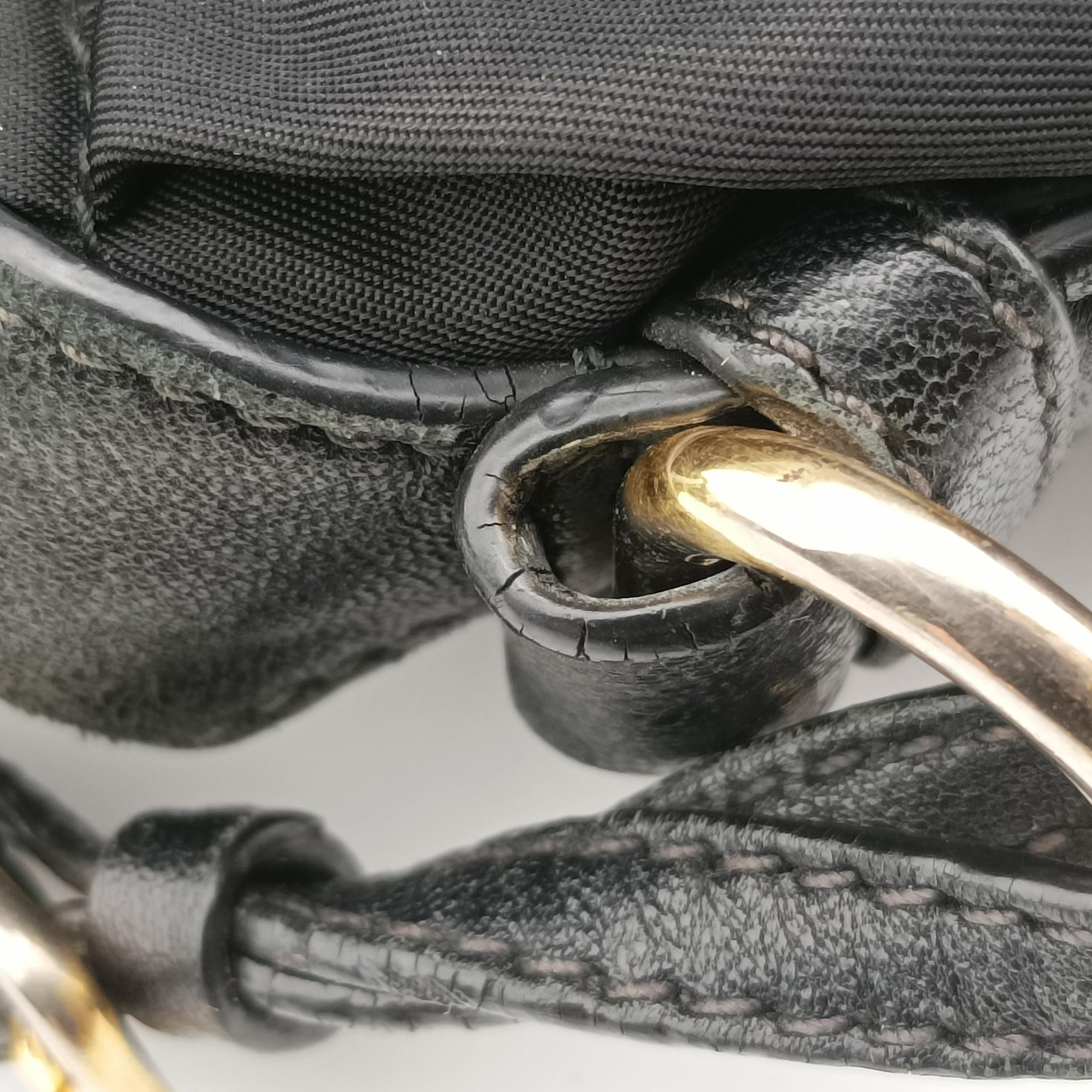 Vintage Prada Gaufre Black Nylon  shoulderbag | stylenewstar