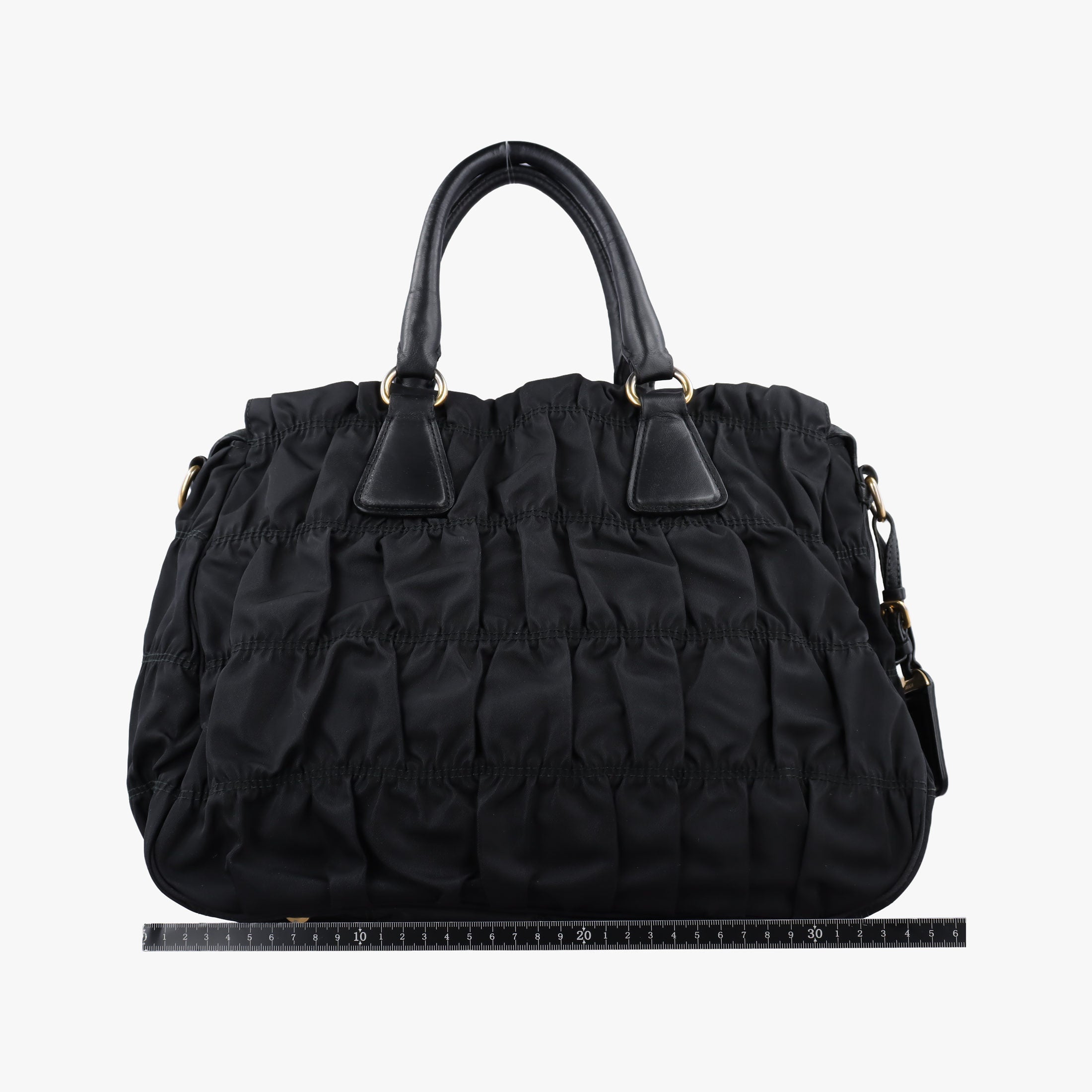 Vintage Prada Gaufre Black Nylon  shoulderbag | stylenewstar