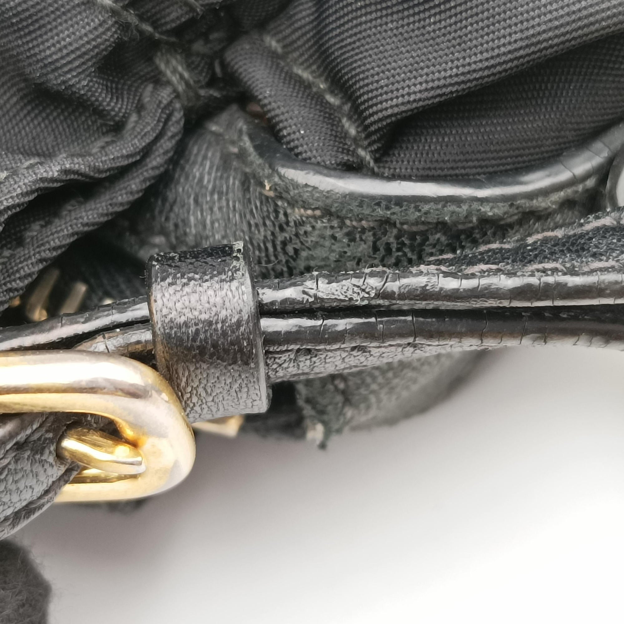Vintage Prada Gaufre Black Nylon  shoulderbag | stylenewstar