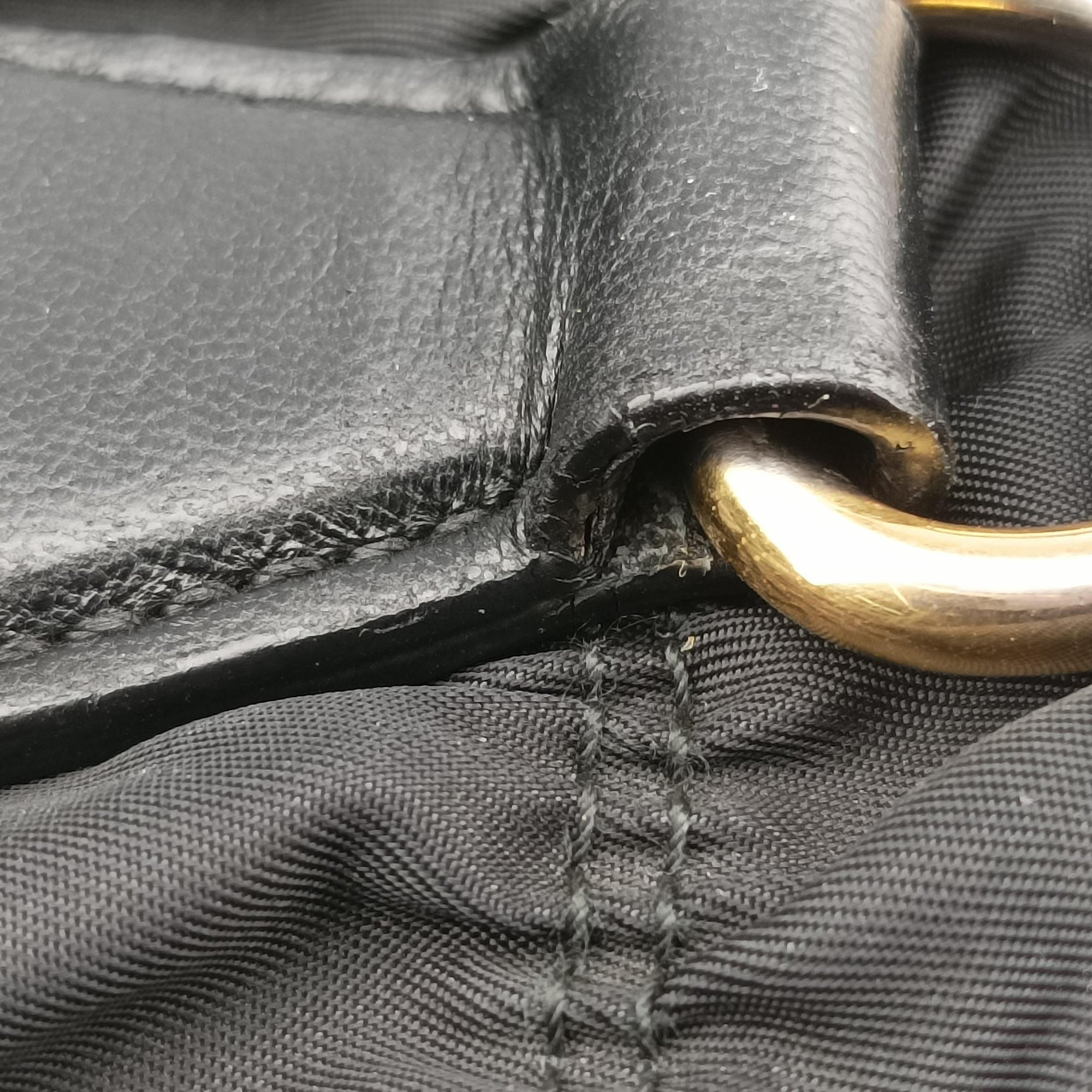 Vintage Prada Gaufre Black Nylon  shoulderbag | stylenewstar