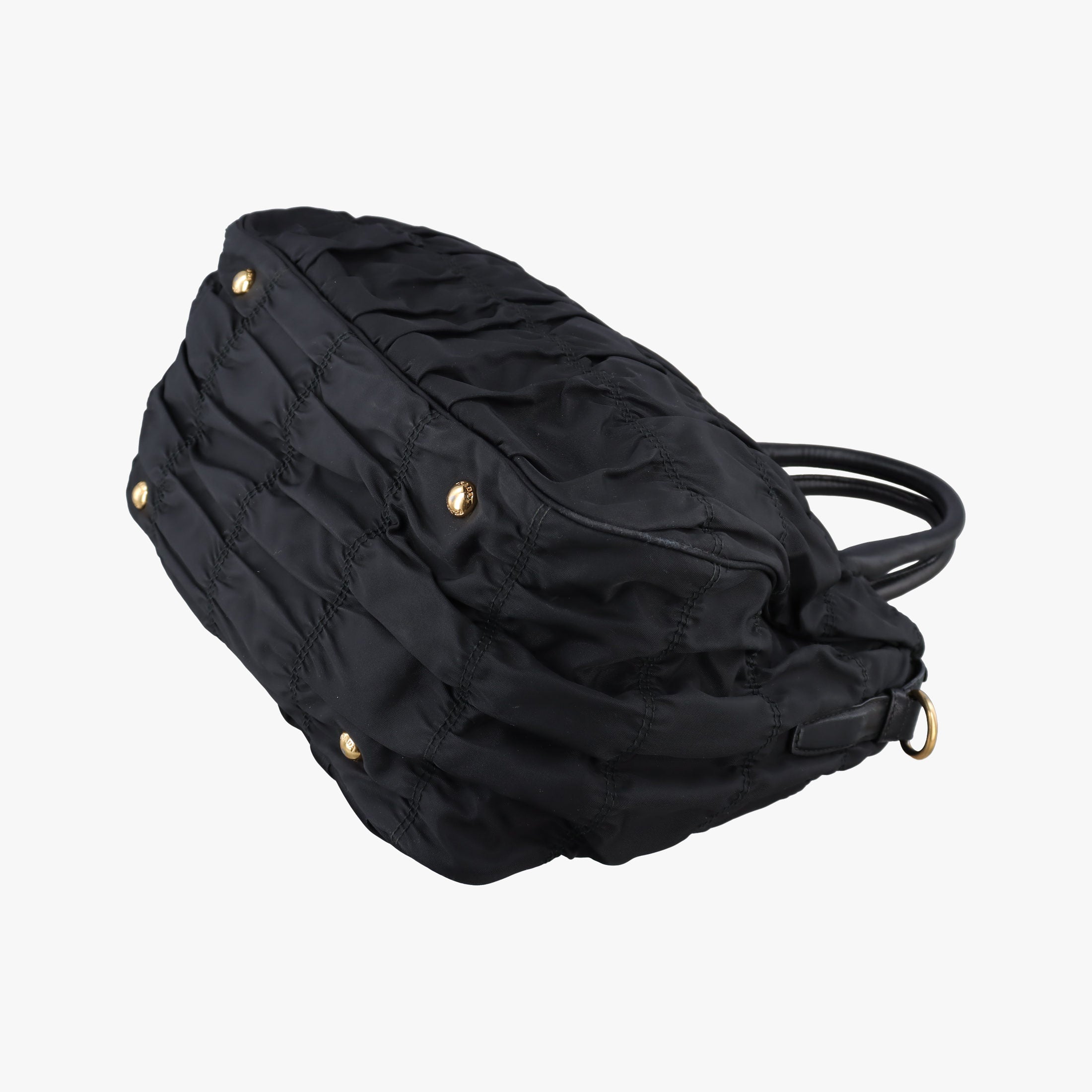Vintage Prada Gaufre Black Nylon  shoulderbag | stylenewstar