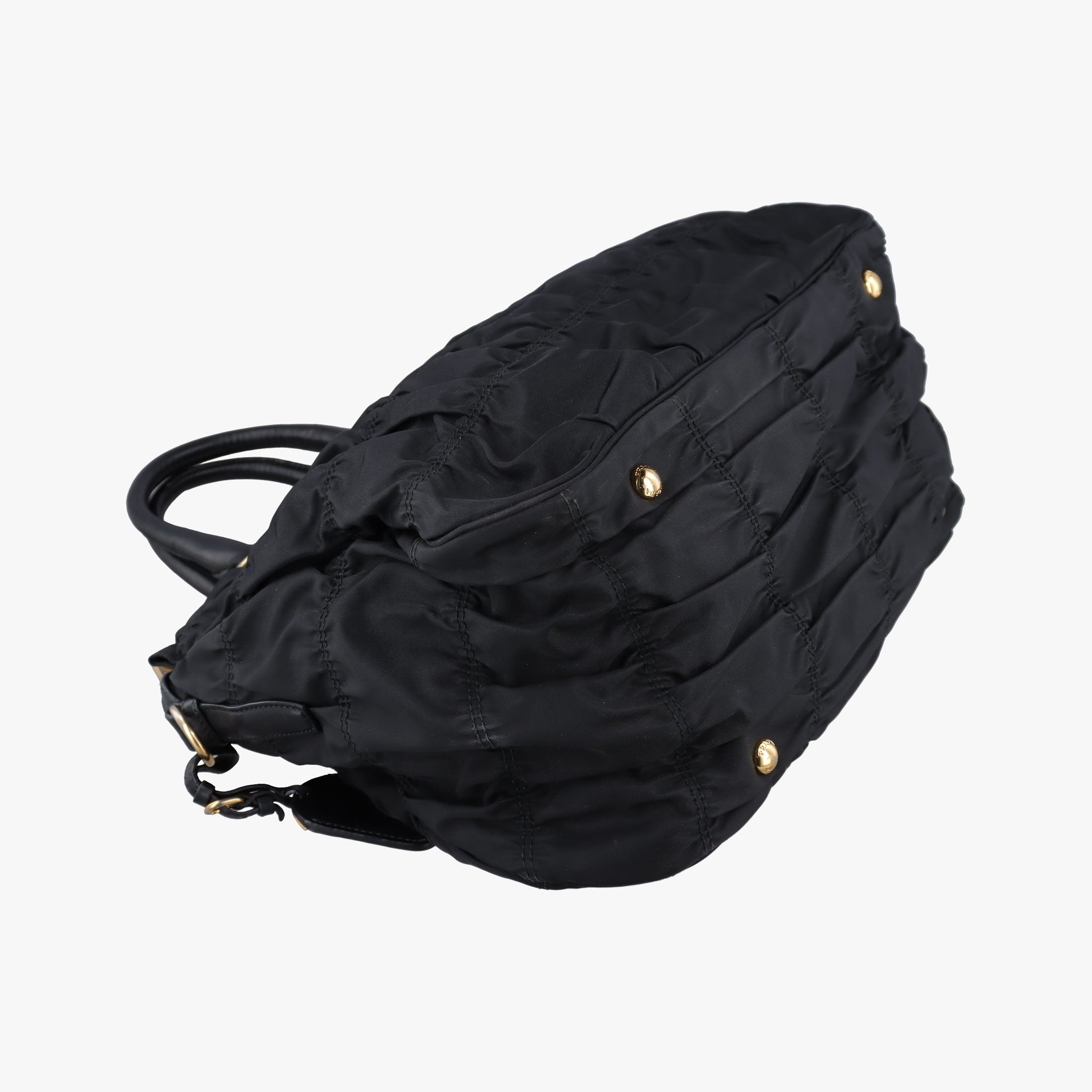 Vintage Prada Gaufre Black Nylon  shoulderbag | stylenewstar