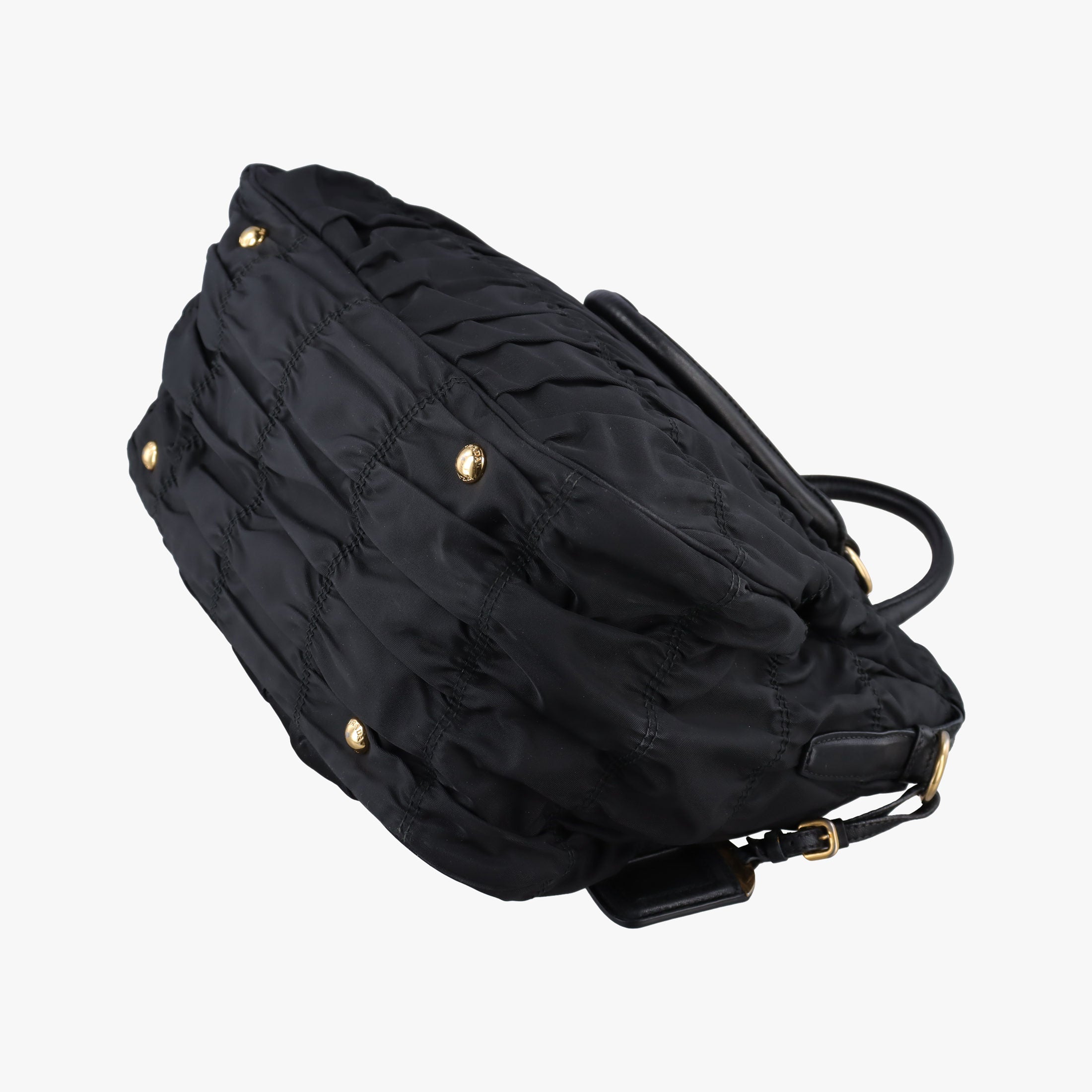 Vintage Prada Gaufre Black Nylon  shoulderbag | stylenewstar
