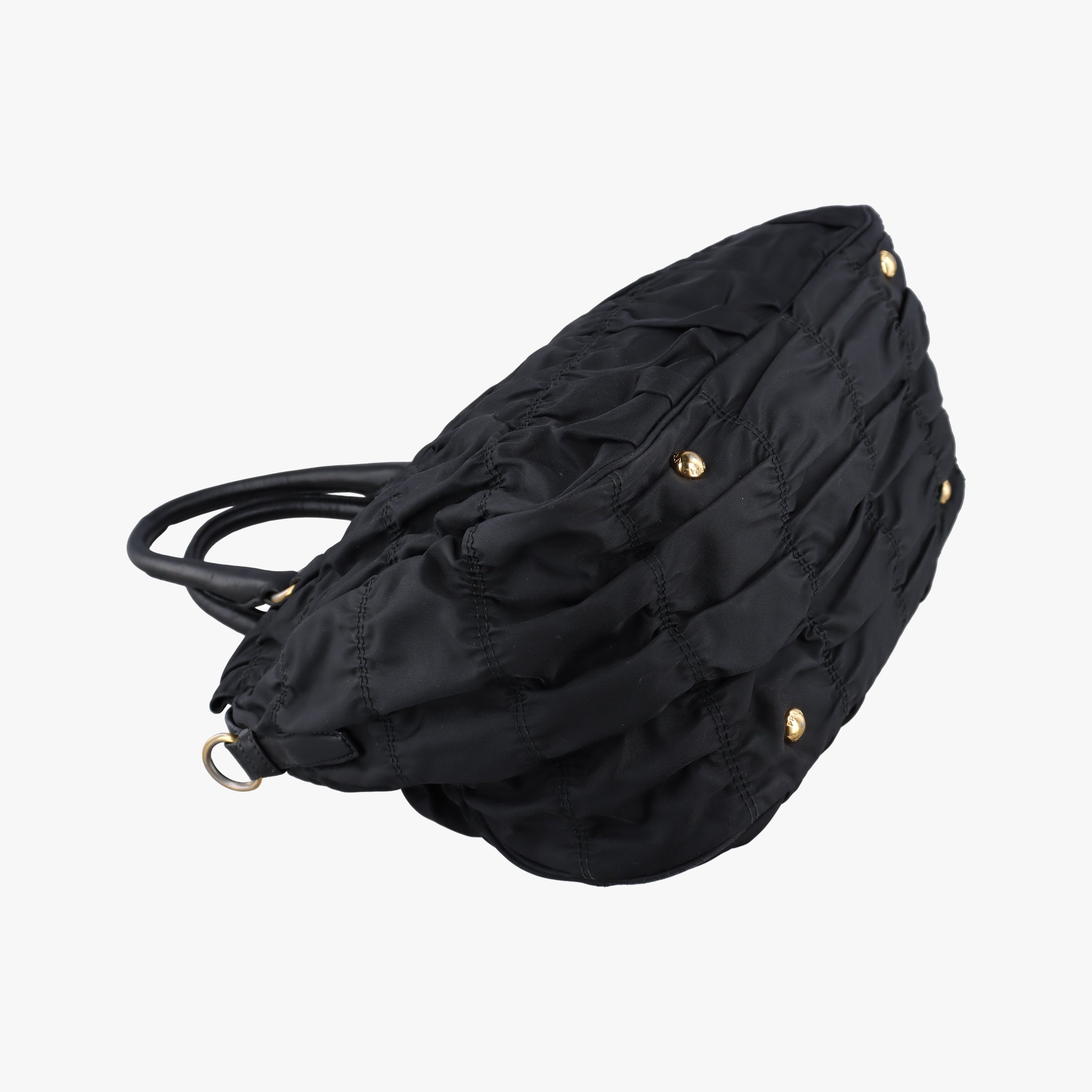 Vintage Prada Gaufre Black Nylon  shoulderbag | stylenewstar