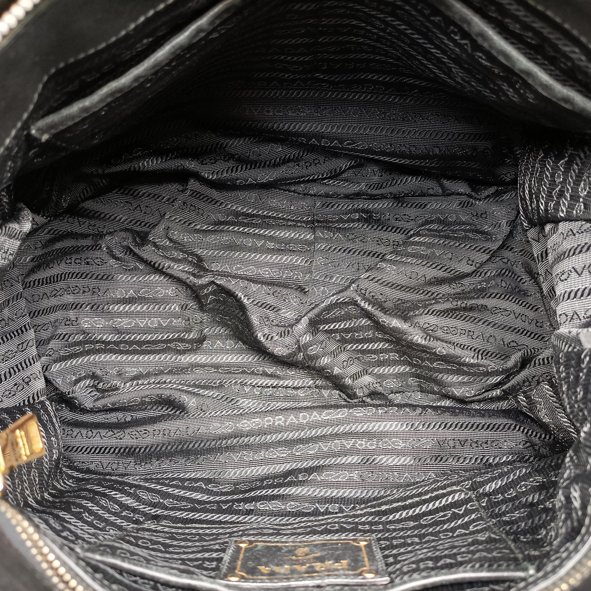 Vintage Prada Gaufre Black Nylon  shoulderbag | stylenewstar