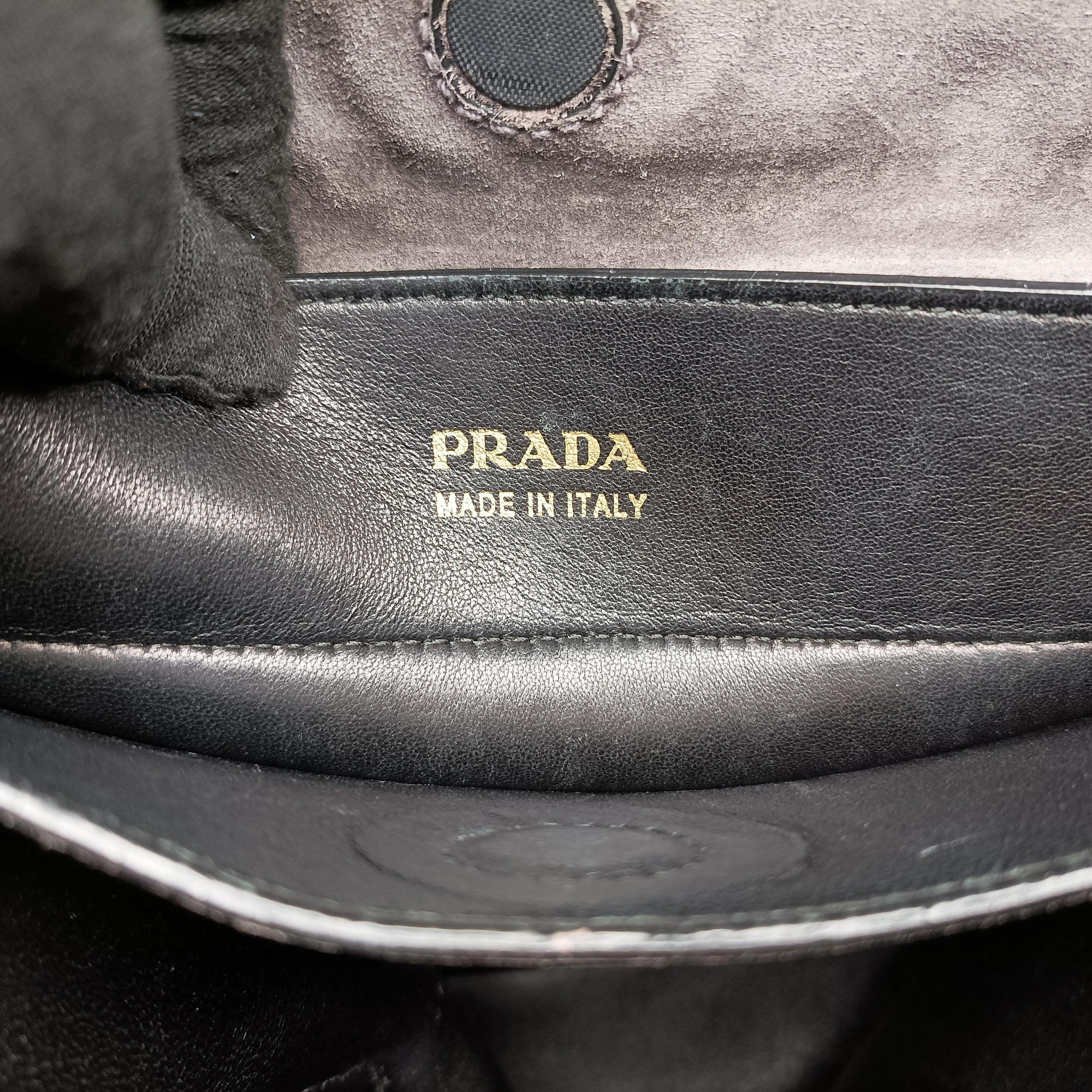 Pre-owned Prada Double Cuir Brown Suede  shoulderbag | stylenewstar