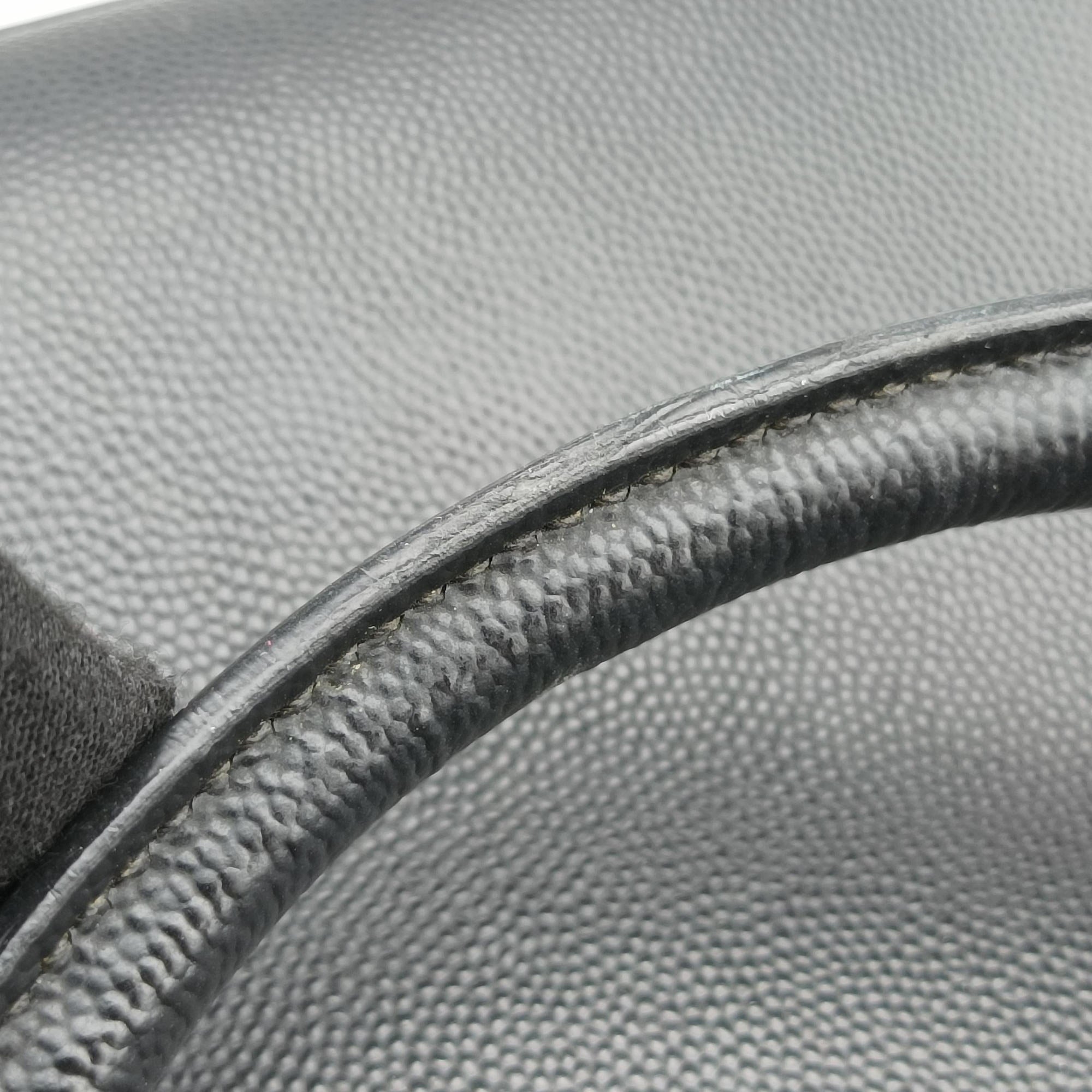 Pre-owned Yves Saint Laurent Briefcase Black Caviar Leather 556999 shoulderbag | stylenewstar