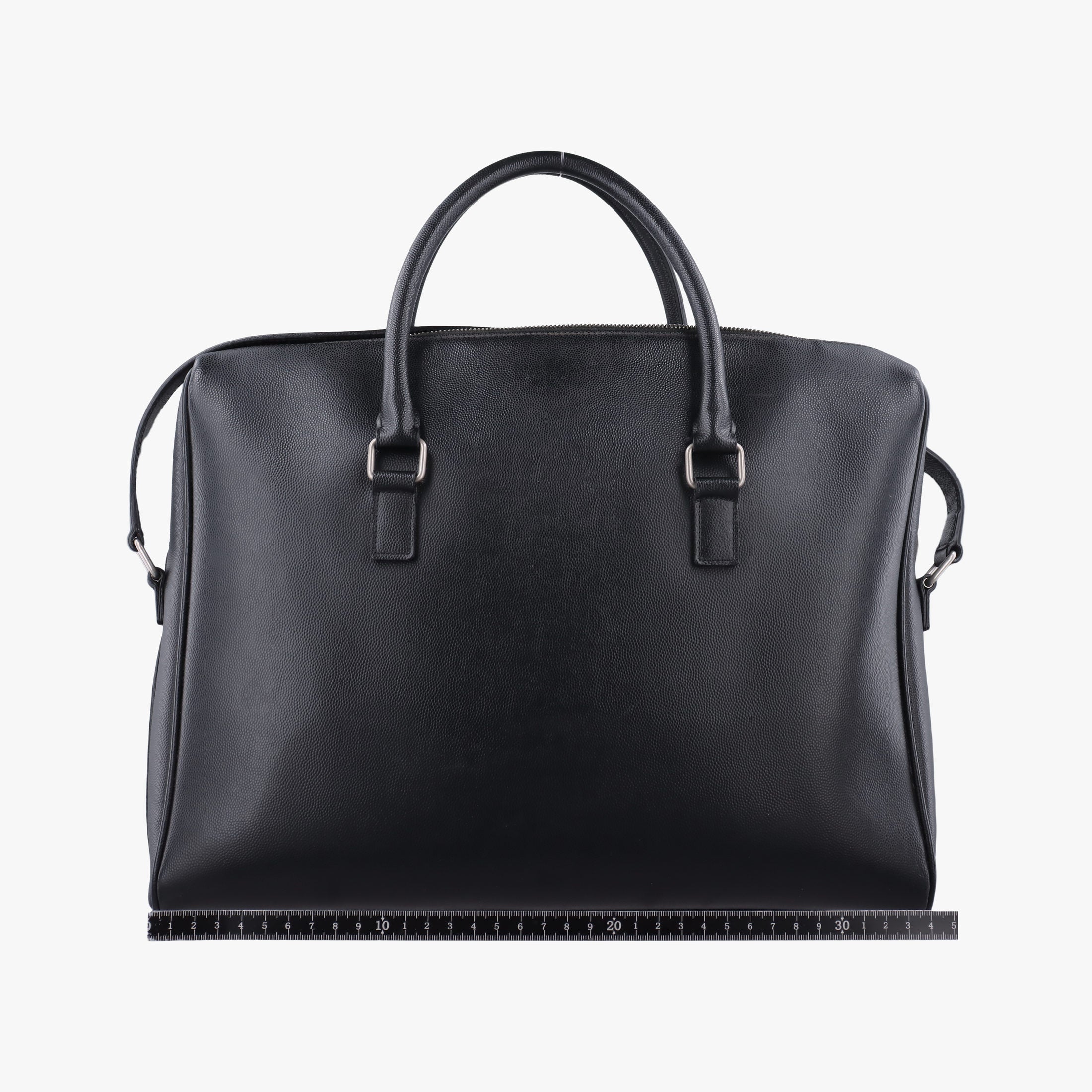 Pre-owned Yves Saint Laurent Briefcase Black Caviar Leather 556999 shoulderbag | stylenewstar