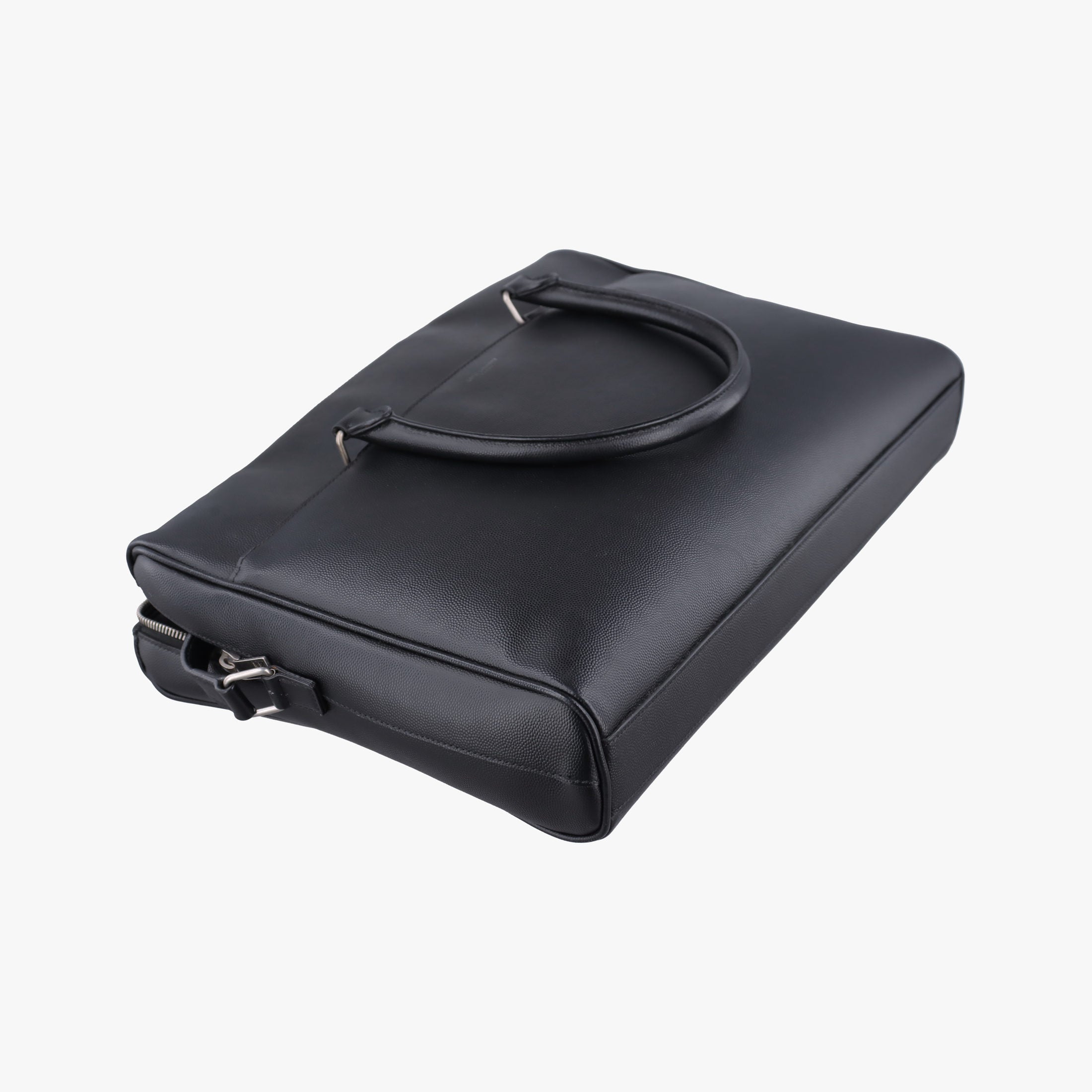 Pre-owned Yves Saint Laurent Briefcase Black Caviar Leather 556999 shoulderbag | stylenewstar