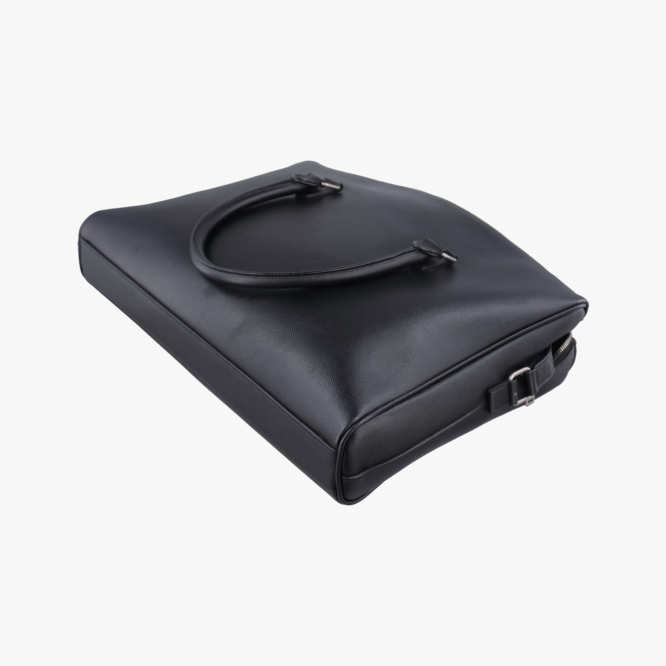 Pre-owned Yves Saint Laurent Briefcase Black Caviar Leather 556999 shoulderbag | stylenewstar