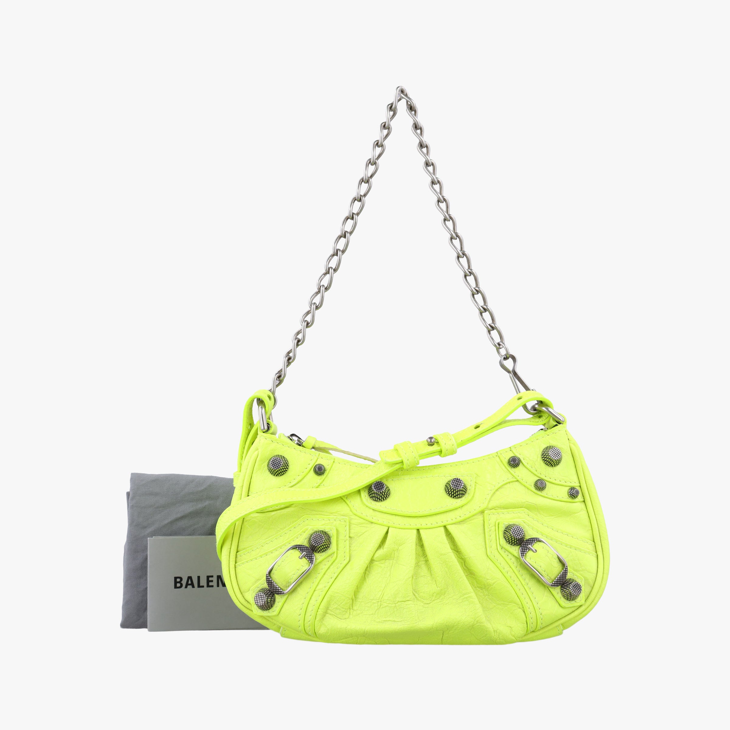 Vintage Balenciaga Le Cagole Green lambskin  shoulderbag | stylenewstar