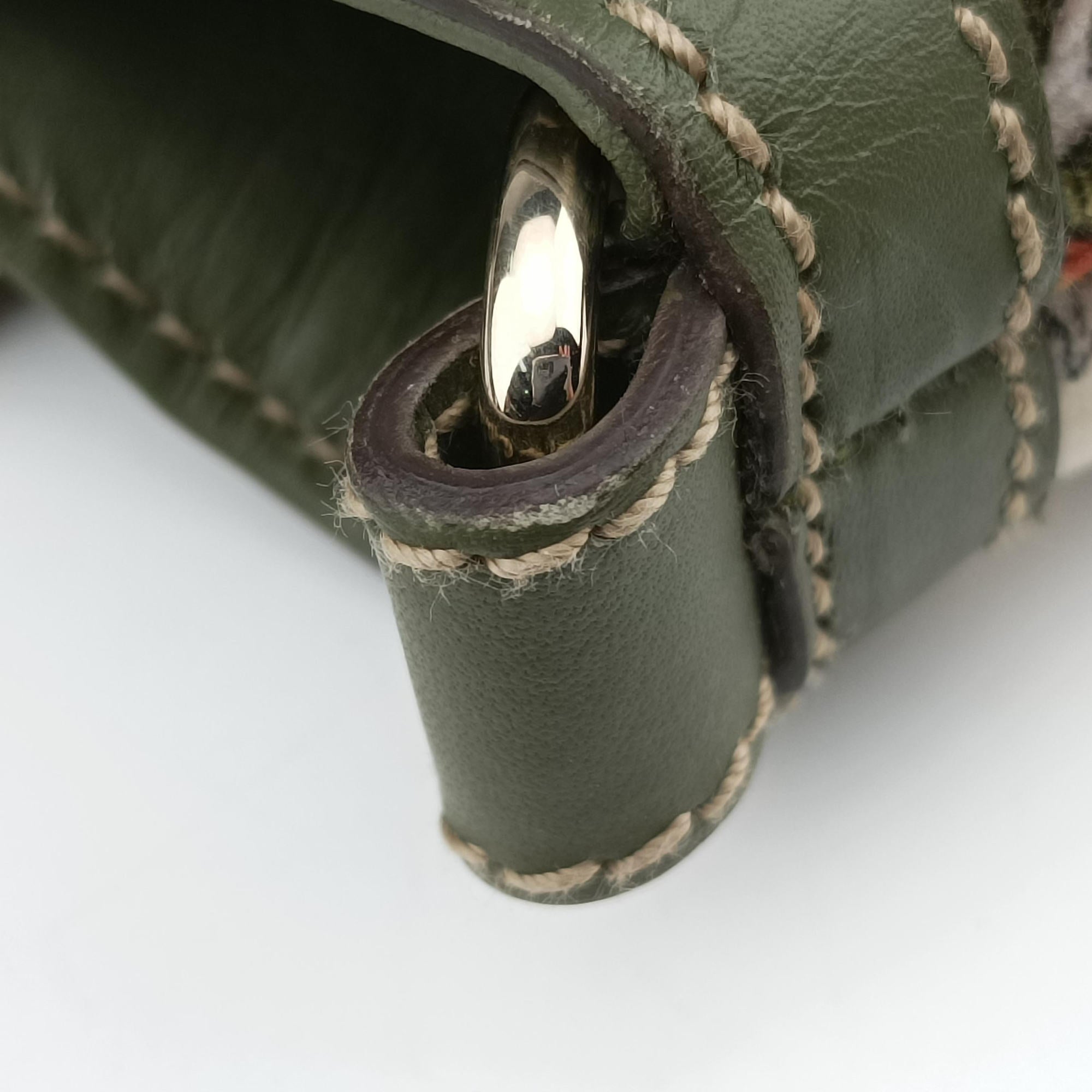 Pre-owned Gucci Interlocking GG Mushroom Flora Multicolour velour 162886 shoulderbag | stylenewstar