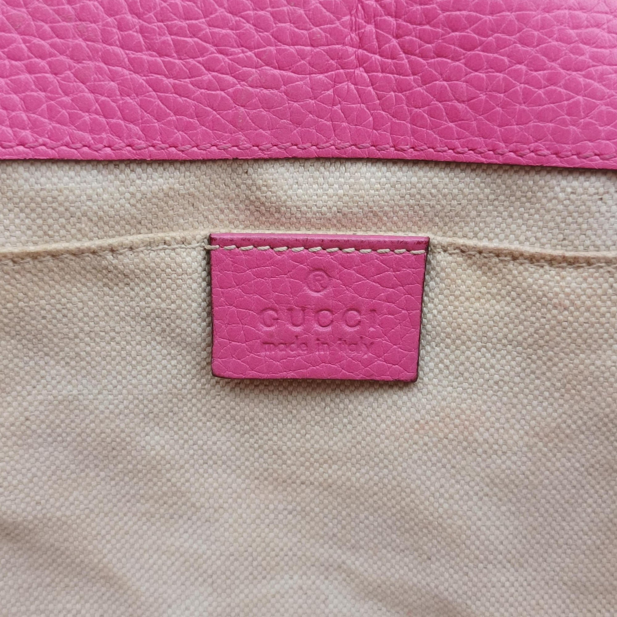 Secondhand Gucci GG Marmont Pink Leather 442622 shoulderbag | stylenewstar