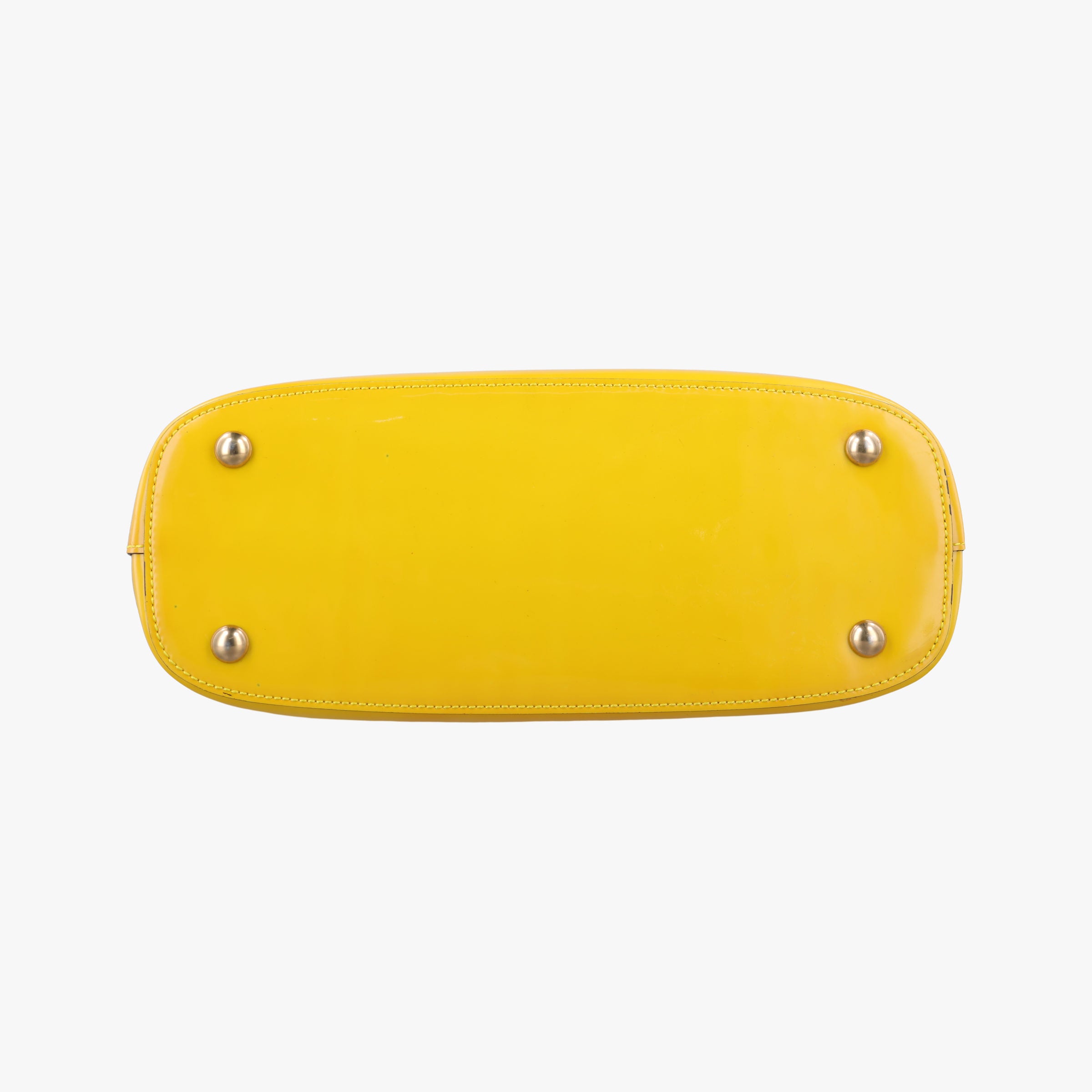 Pre-owned Gucci Bright Bit Yellow Patent 371925 shoulderbag | stylenewstar