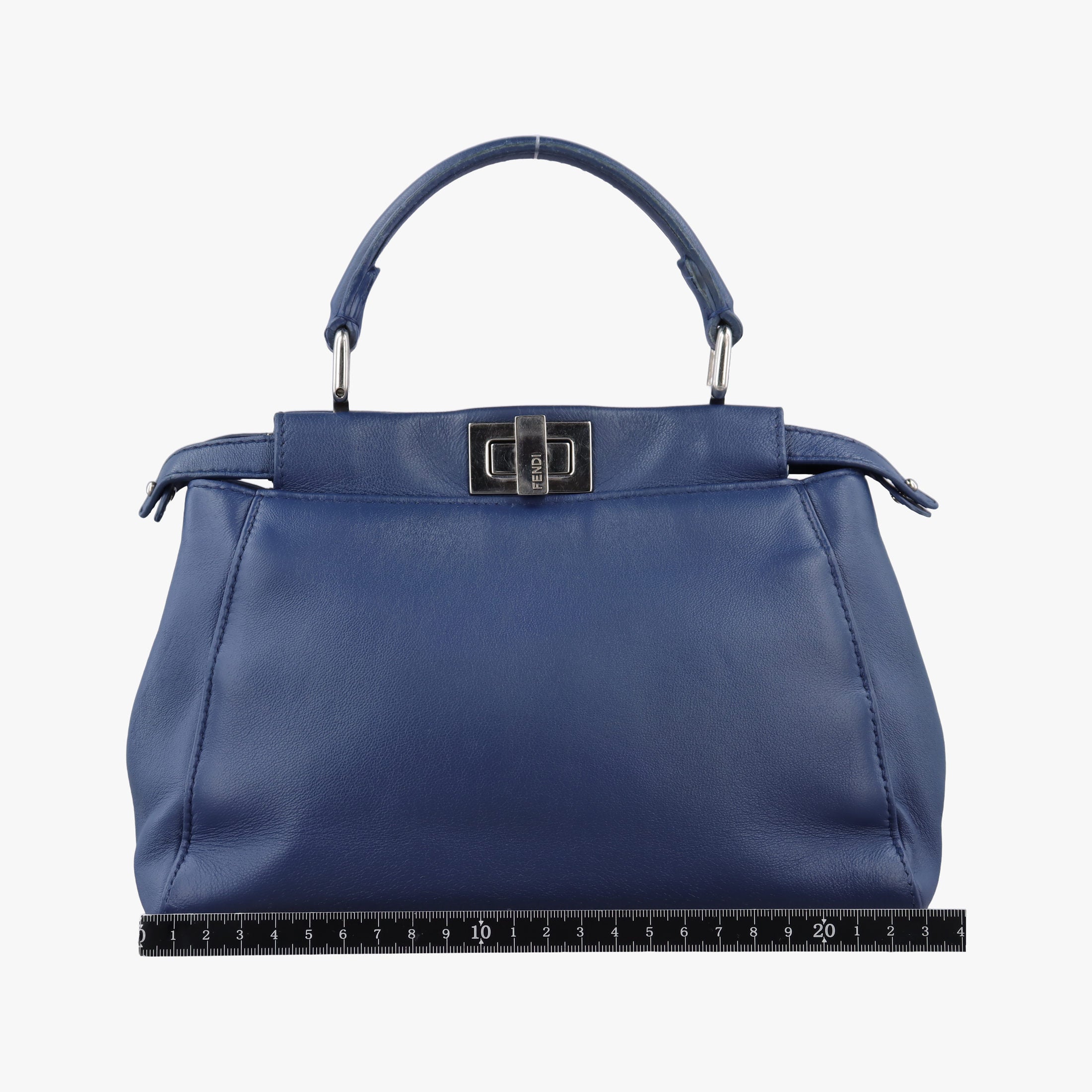 Secondhand Fendi PEEKABOO mini Blue Leather 8BN244 shoulderbag | stylenewstar