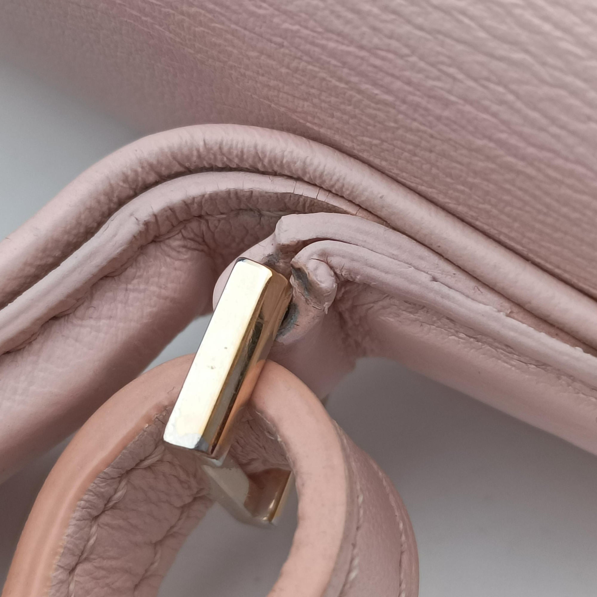 Pre-owned Delvaux Tampete Pink Leather  shoulderbag | stylenewstar