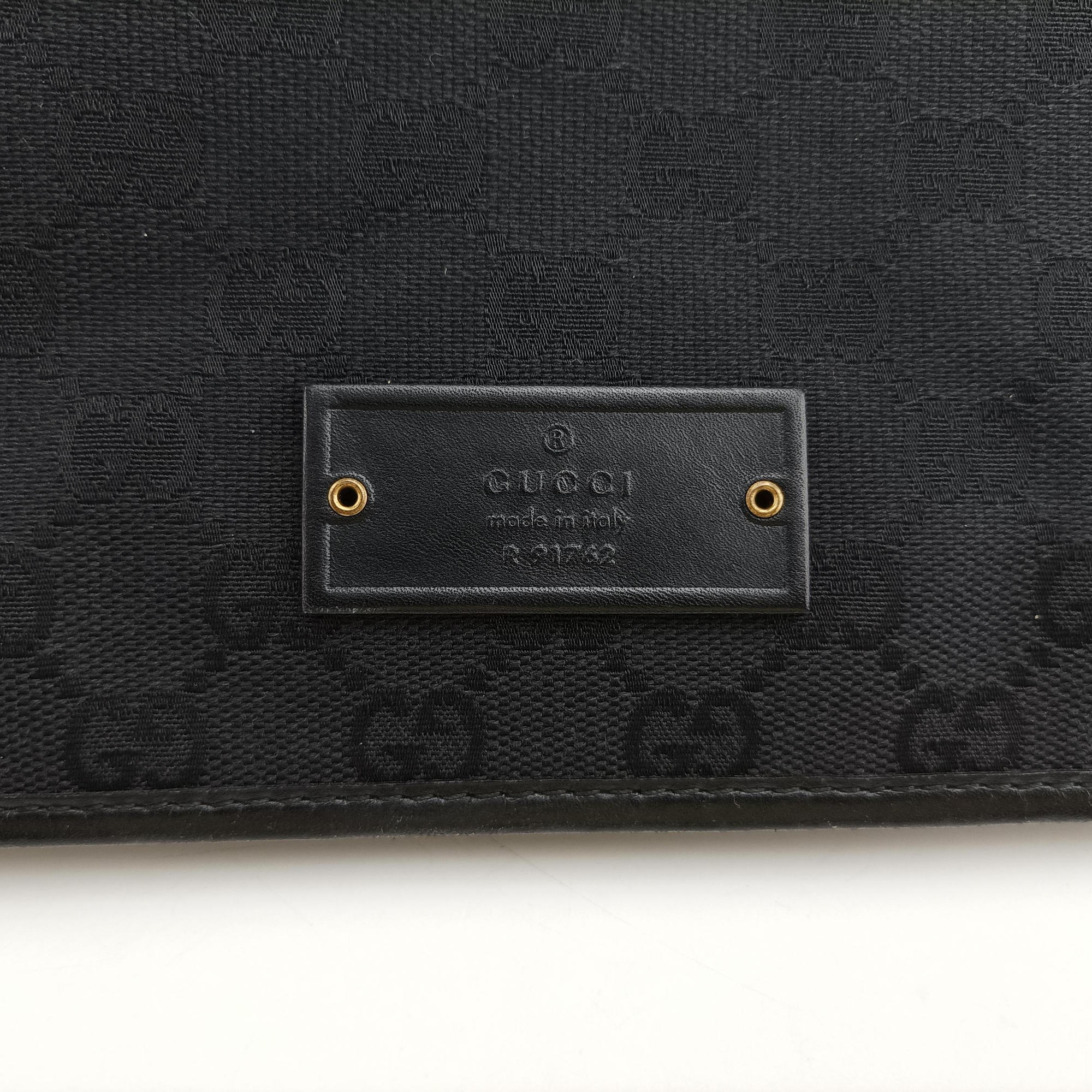 Pre-owned Gucci GG canvas Black canvas 91762 shoulderbag | stylenewstar