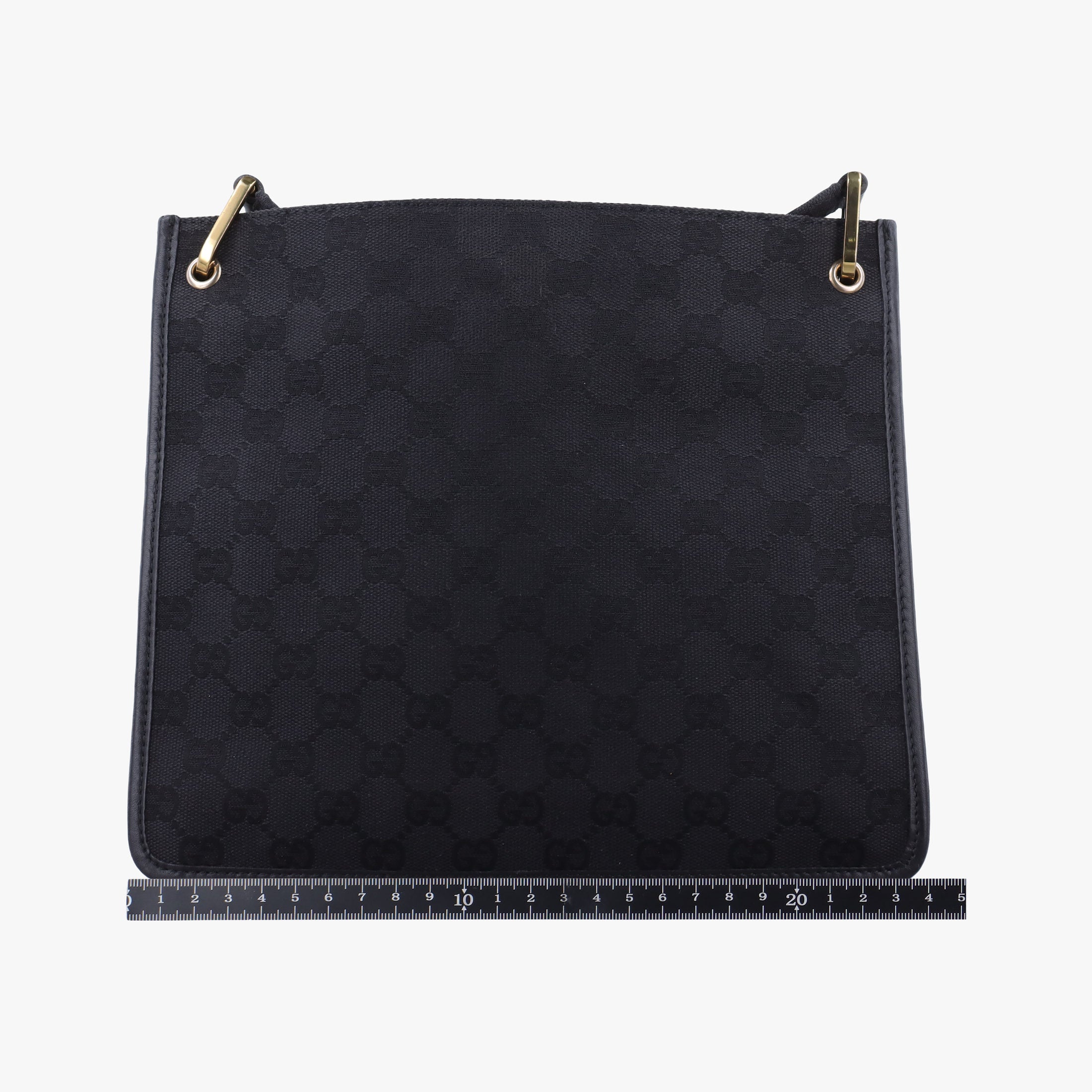 Pre-owned Gucci GG canvas Black canvas 91762 shoulderbag | stylenewstar