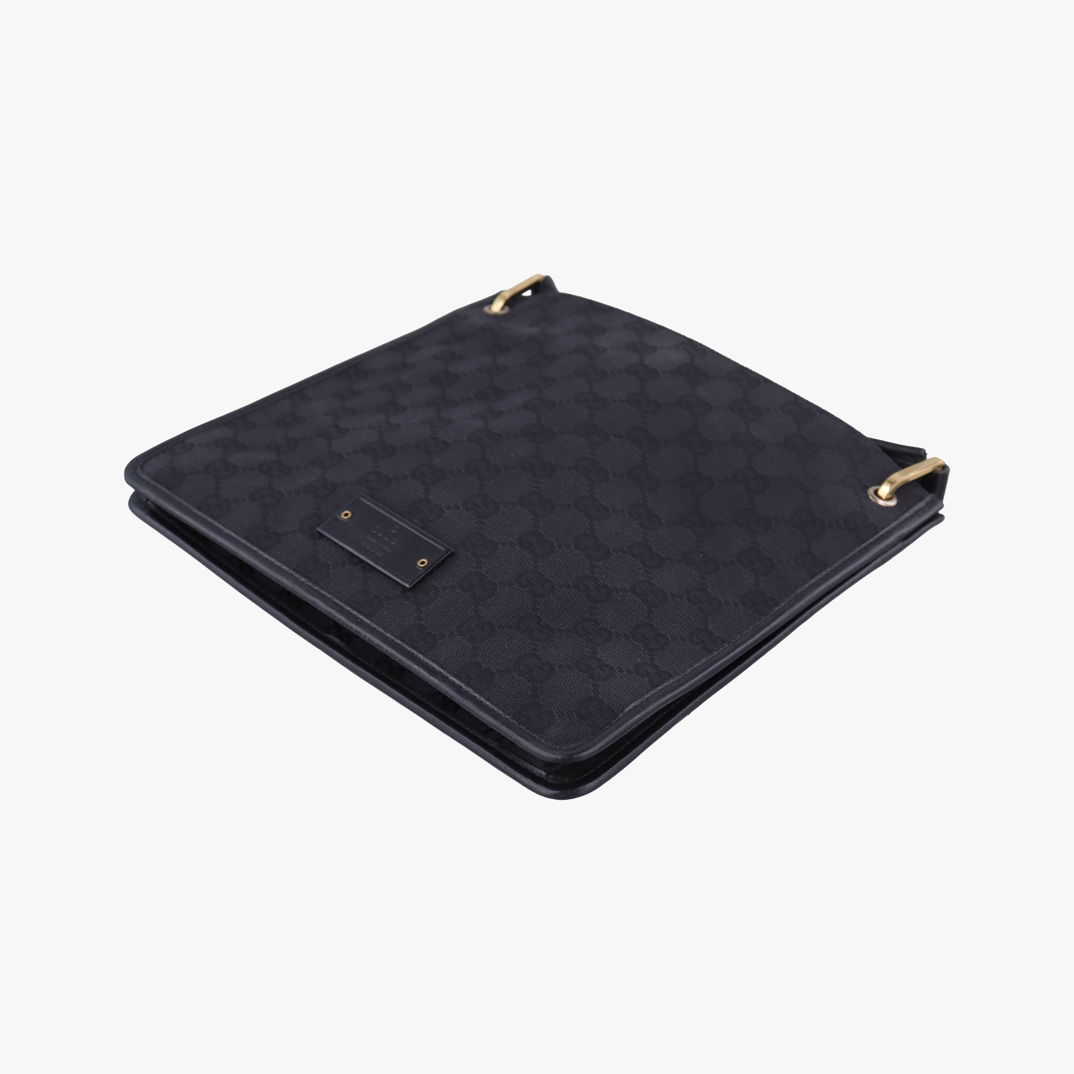 Pre-owned Gucci GG canvas Black canvas 91762 shoulderbag | stylenewstar