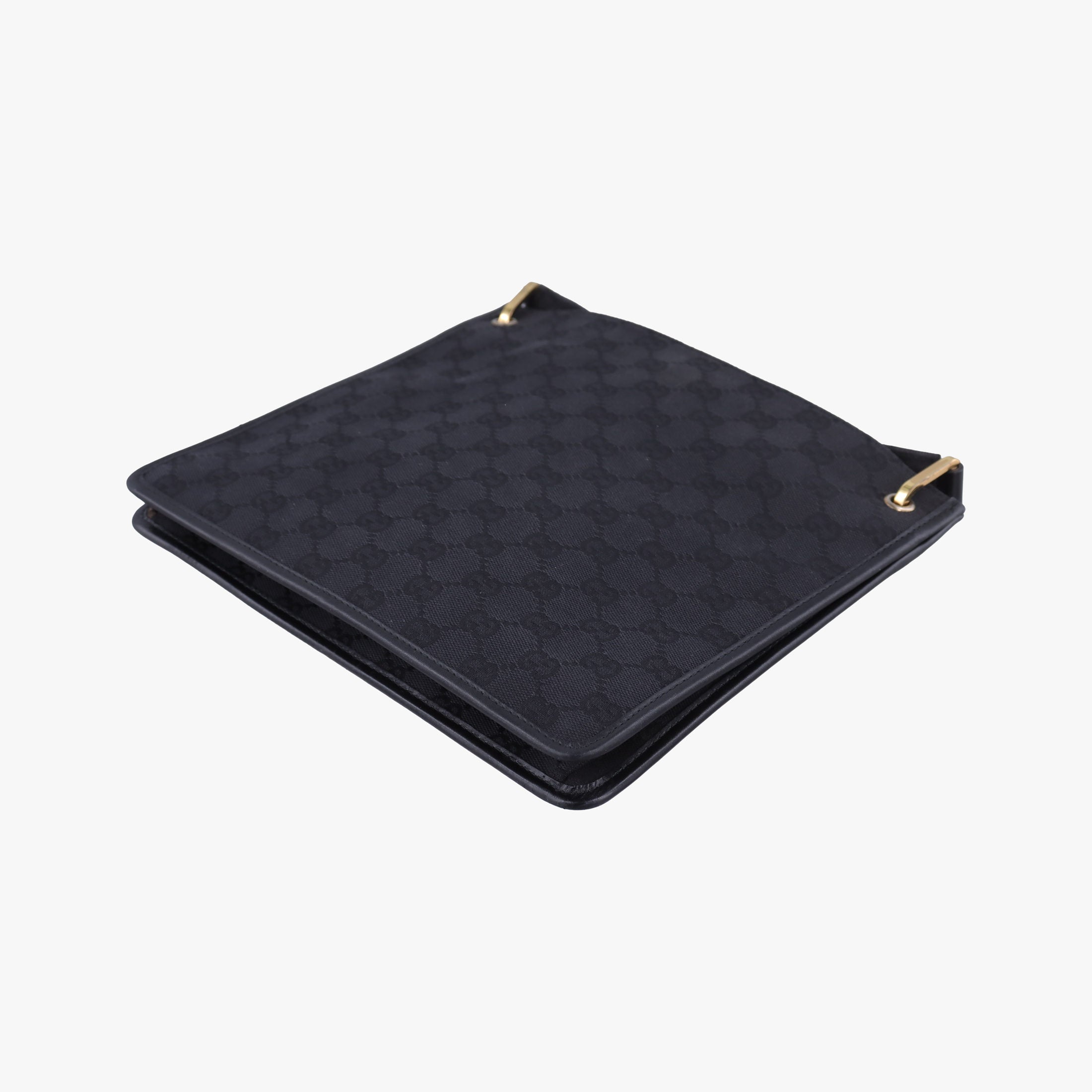 Pre-owned Gucci GG canvas Black canvas 91762 shoulderbag | stylenewstar