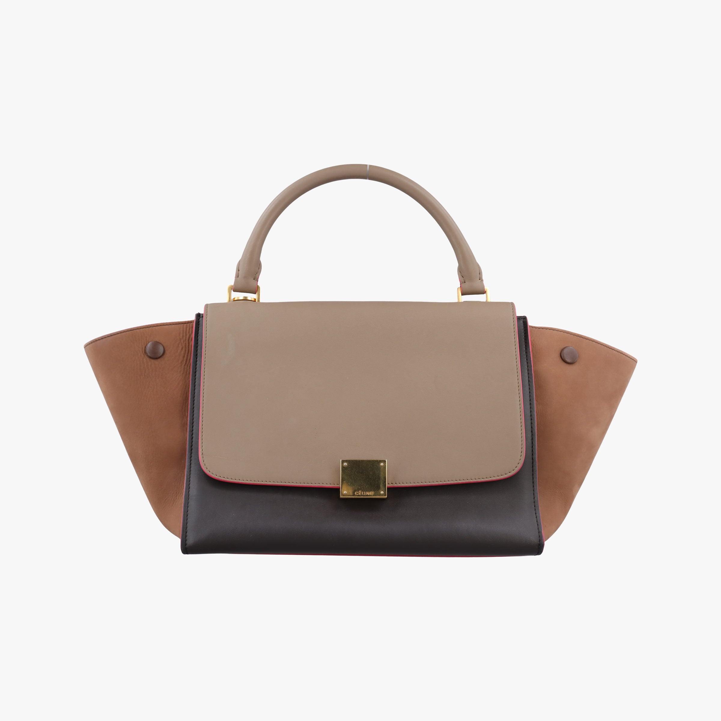 Secondhand Celine Trapeze Black Leather  handbag | stylenewstar